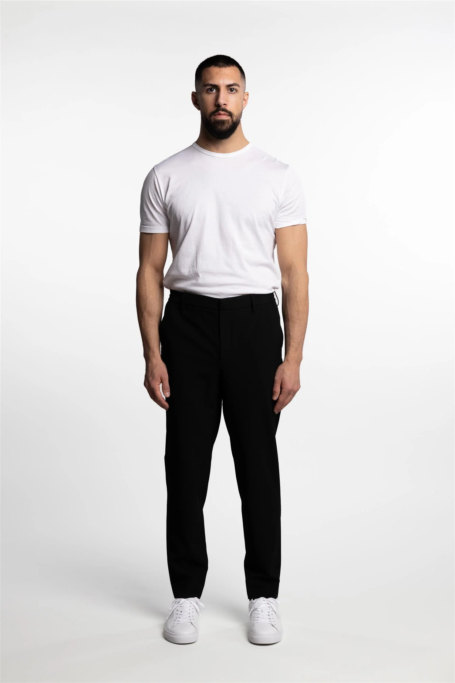 Theo Stretch Trouser Black - Image 4