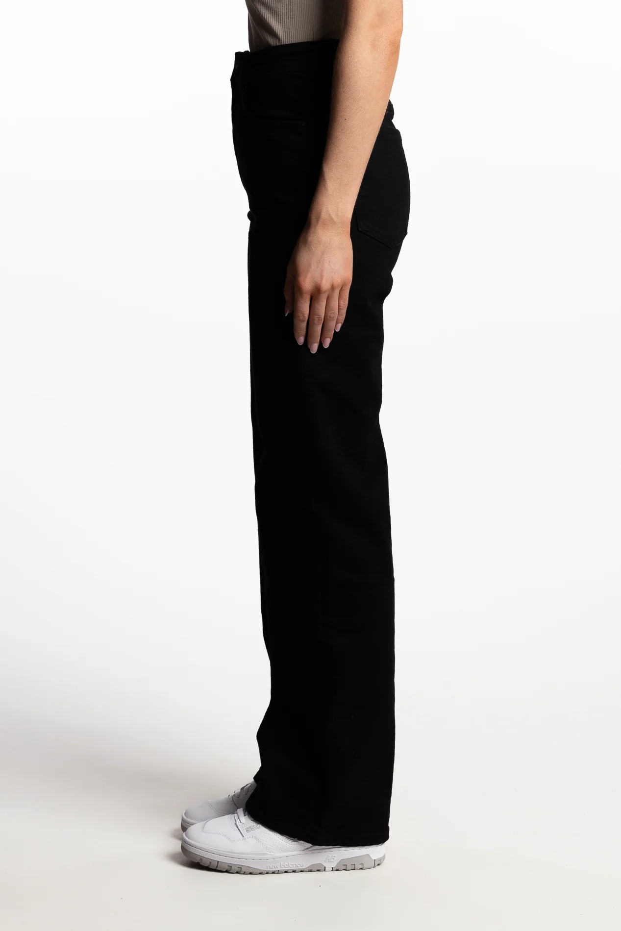 Luca highwaist wide leg- Black - Image 4