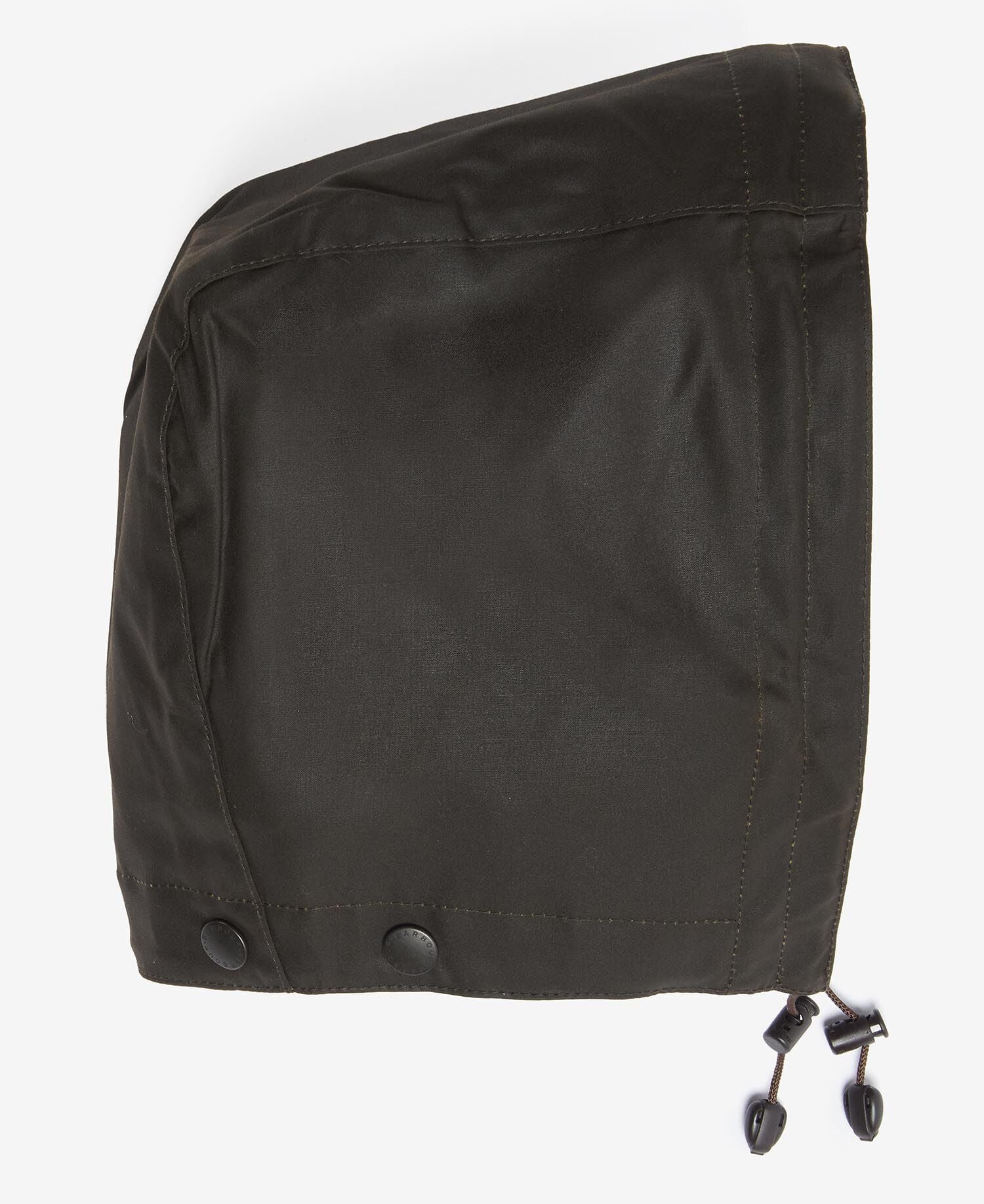 Waxed Cotton Plain Hood Sage - Image 3