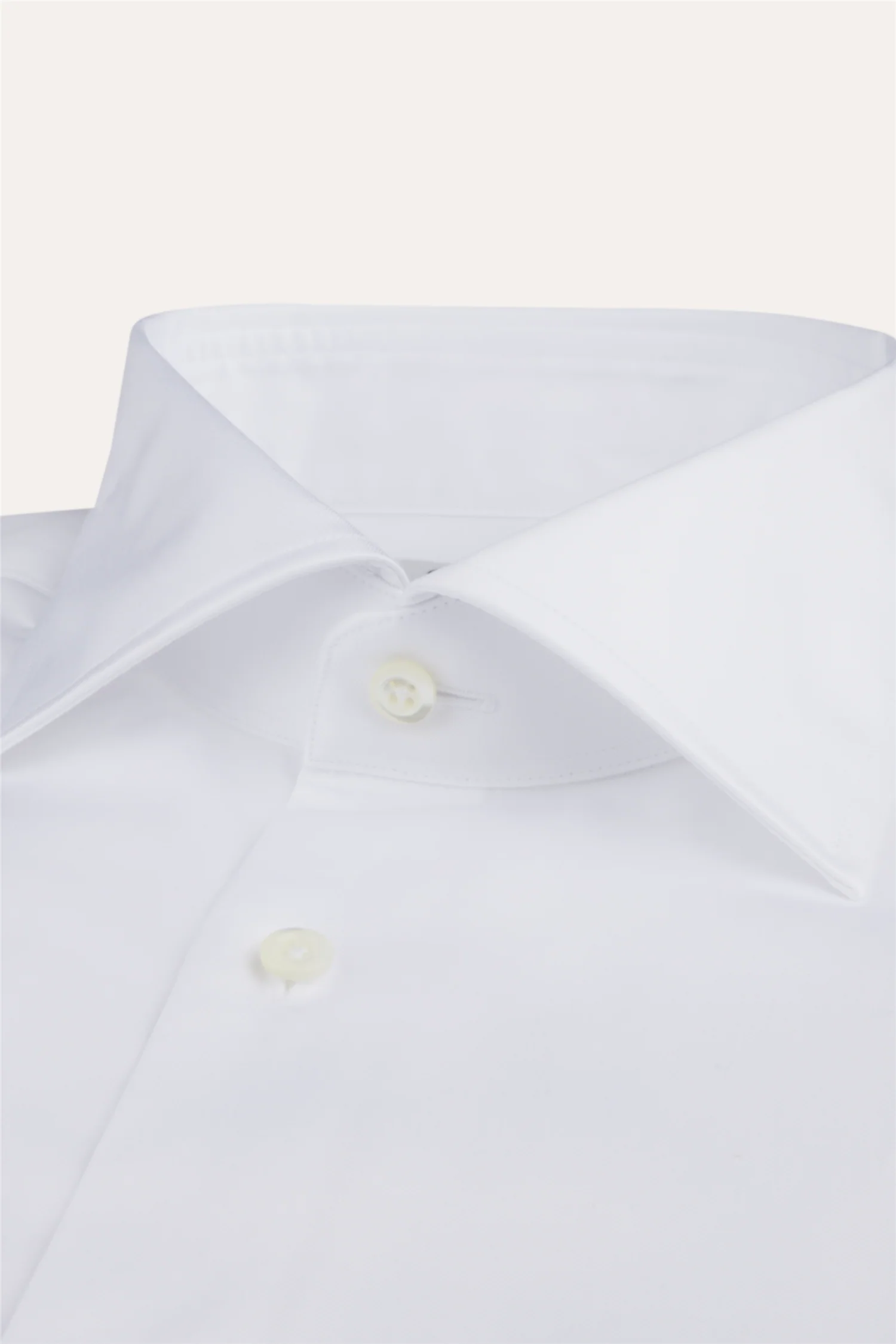 Slimline Twill Shirt French Cuffs White - Image 2