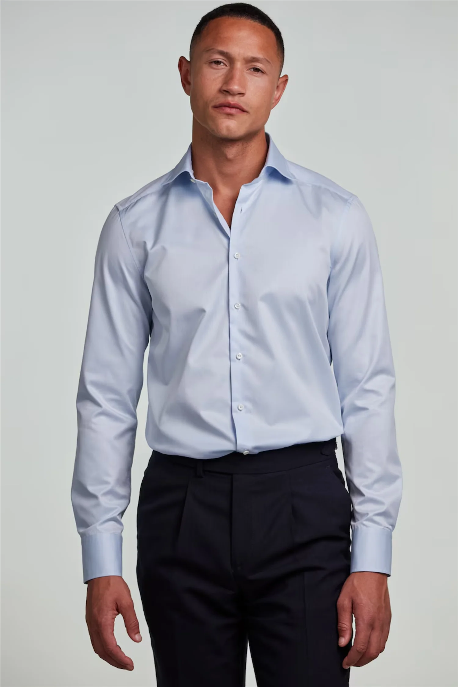 Regular Twill Shirt Light Blue - Image 4