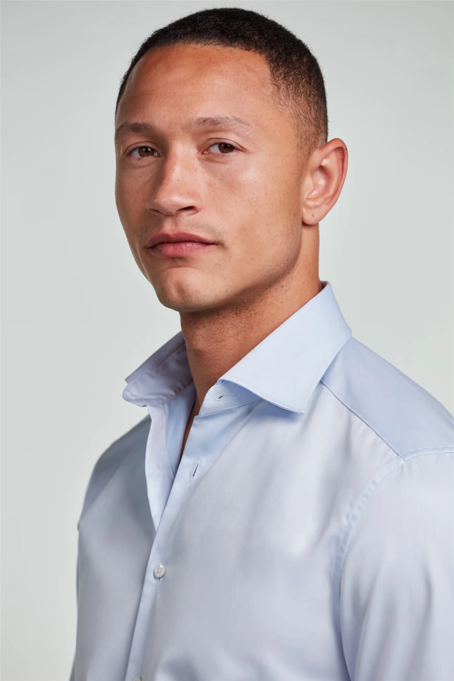 Regular Twill Shirt Light Blue - Image 5