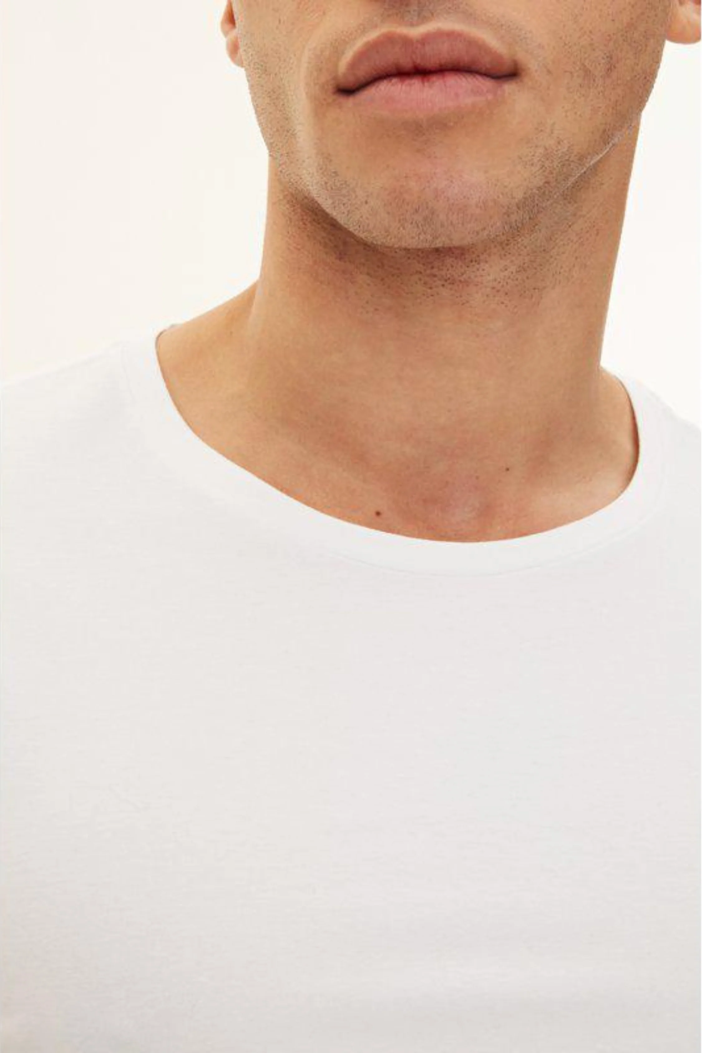 Kyran Cotton Stretch Slim Fit T-Shirt White - Image 5