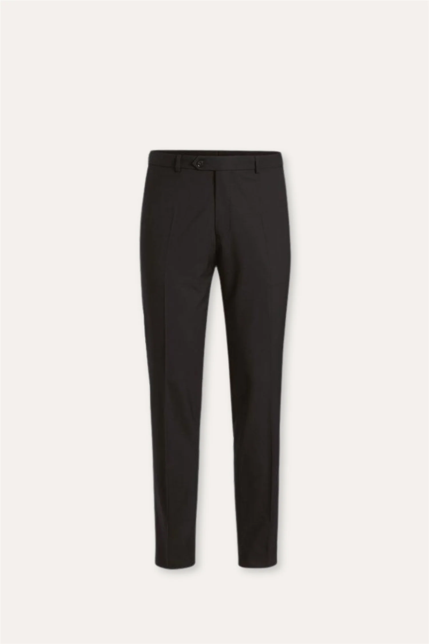 Denz Slim Fit Wool Trousers Black