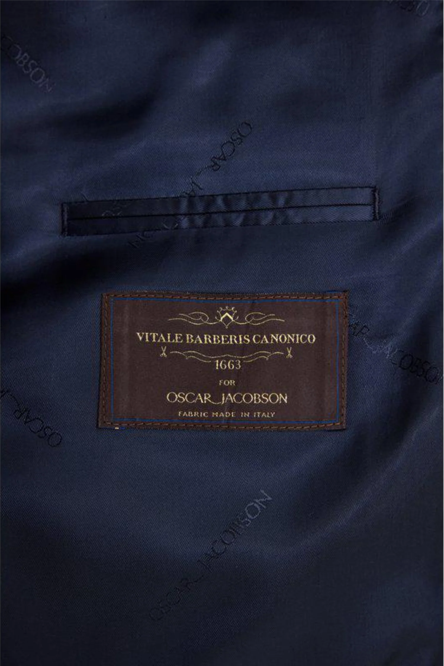 Farris Regular Fit Double Breasted Wool Blazer Navy - Image 6