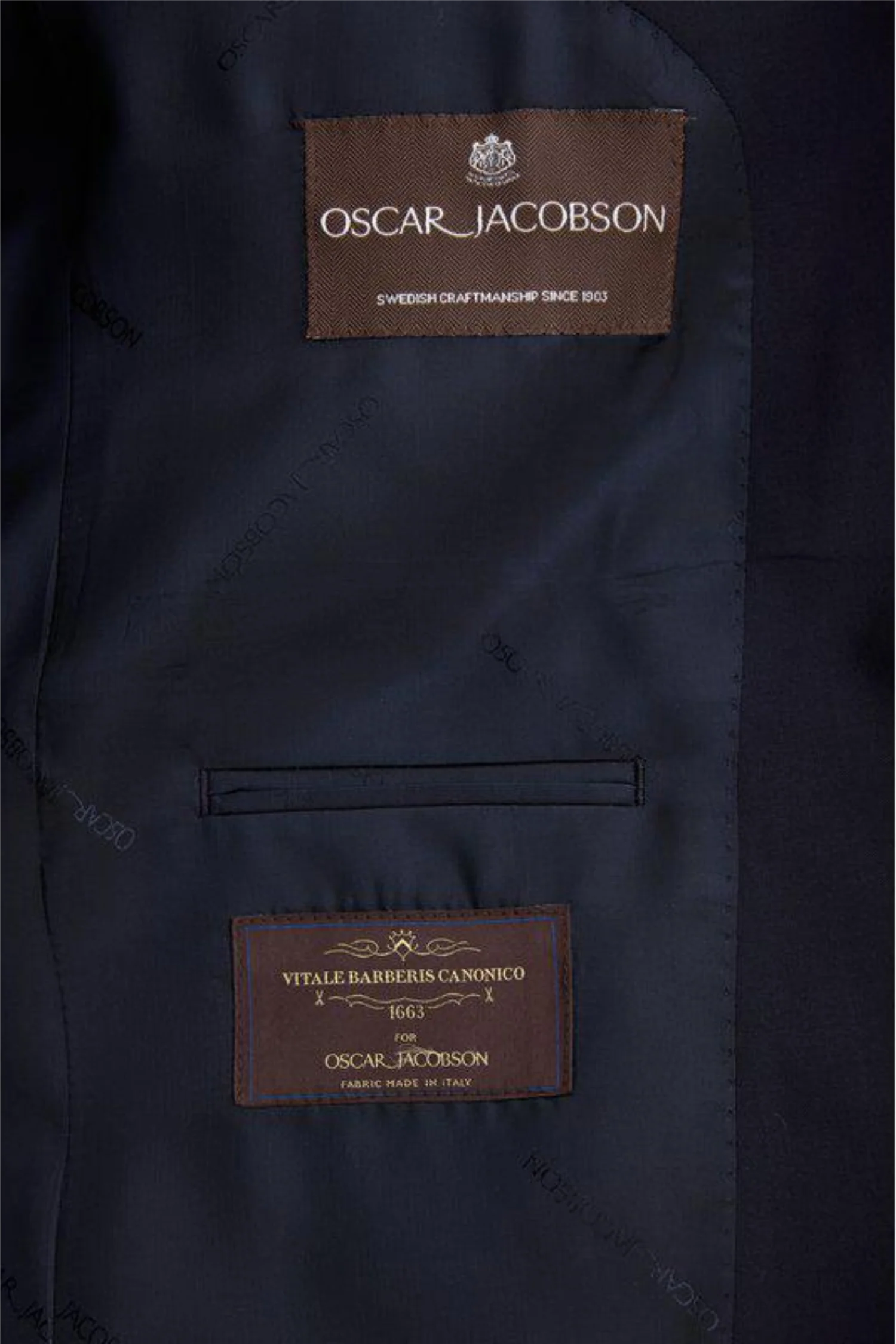Fogerty Regular Fit Wool Blazer Navy - Image 8