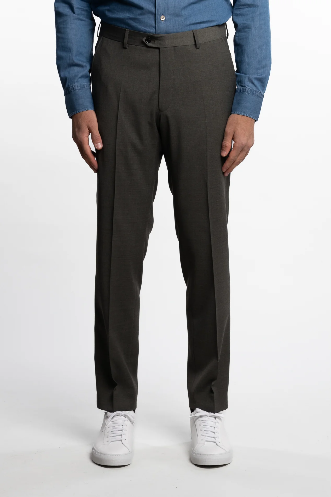 Denz Wool/Stretch Trousers Green Swing - Image 2