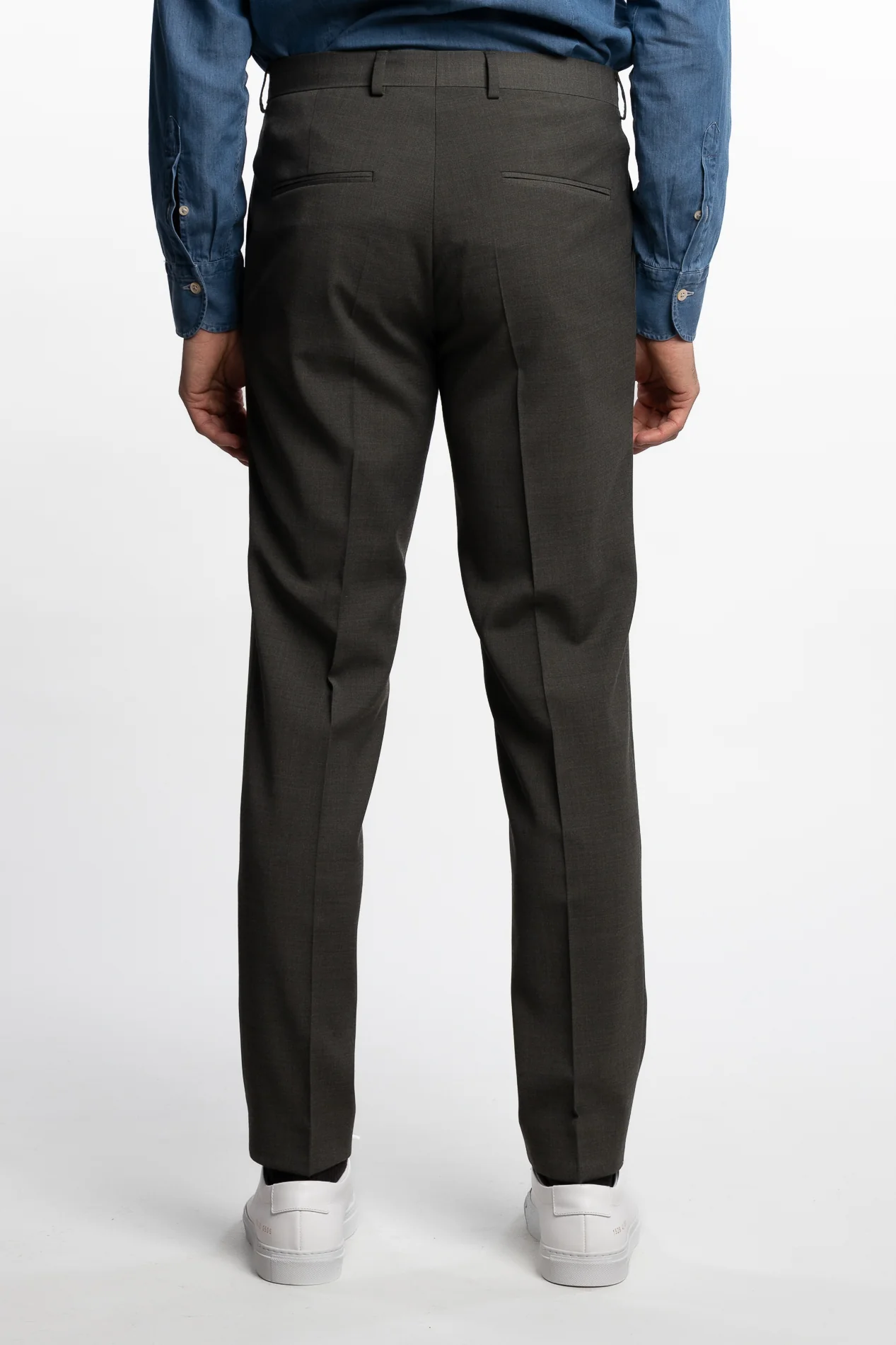 Denz Wool/Stretch Trousers Green Swing - Image 4