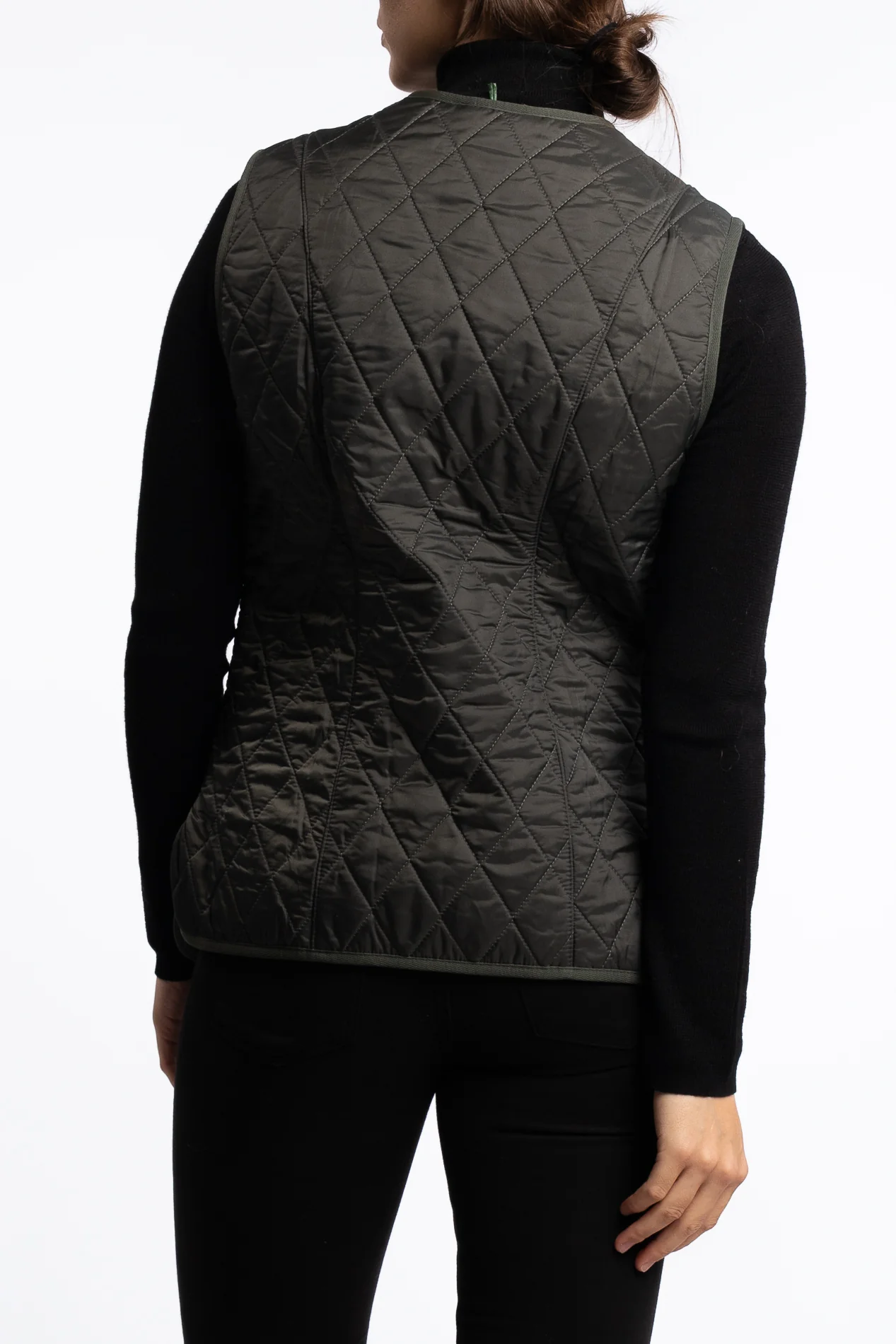 Betty Fleece Vest- Olive - Image 3