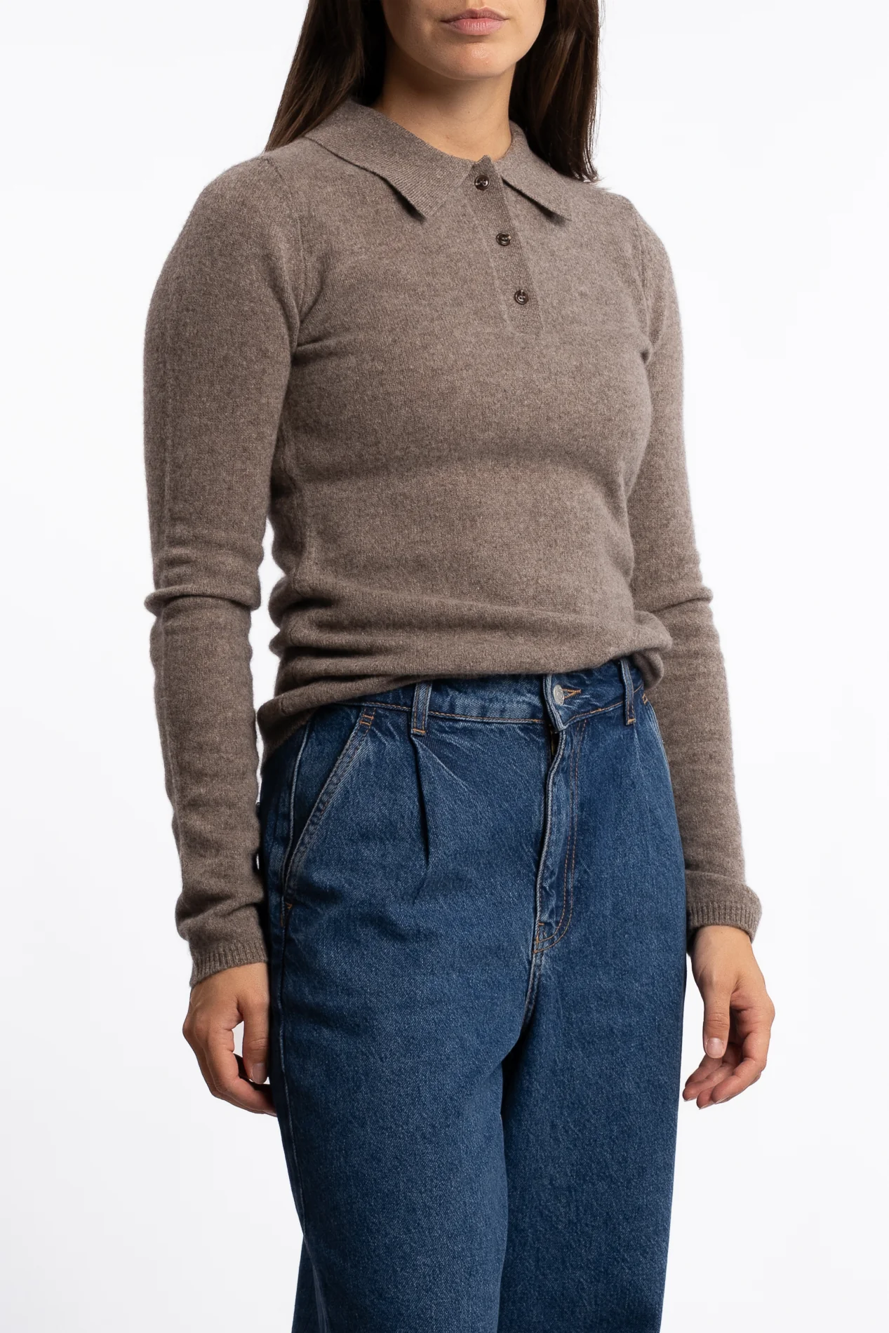 Jolanda Knit - Dark Taupe Melange