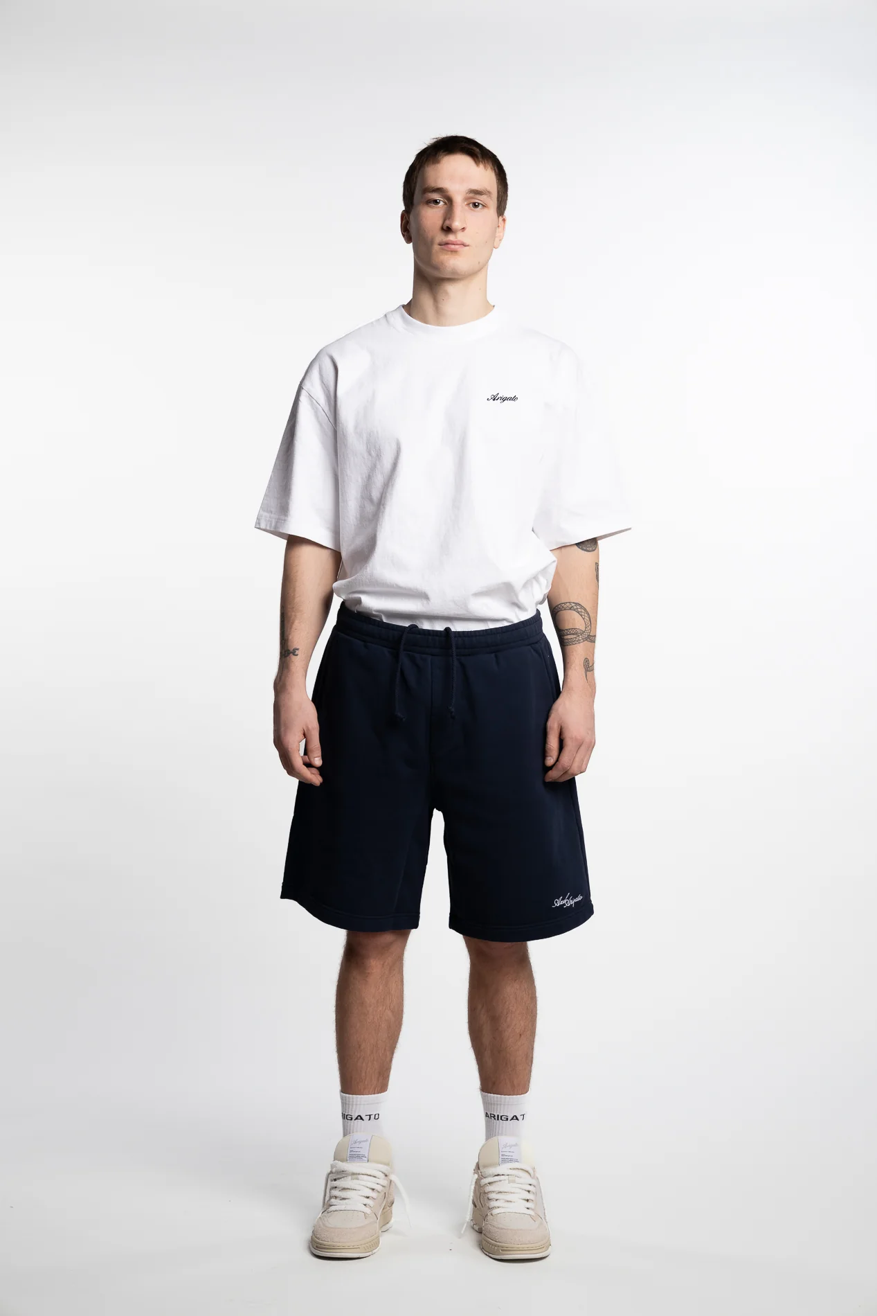 Base Sweat Shorts Navy - Image 4