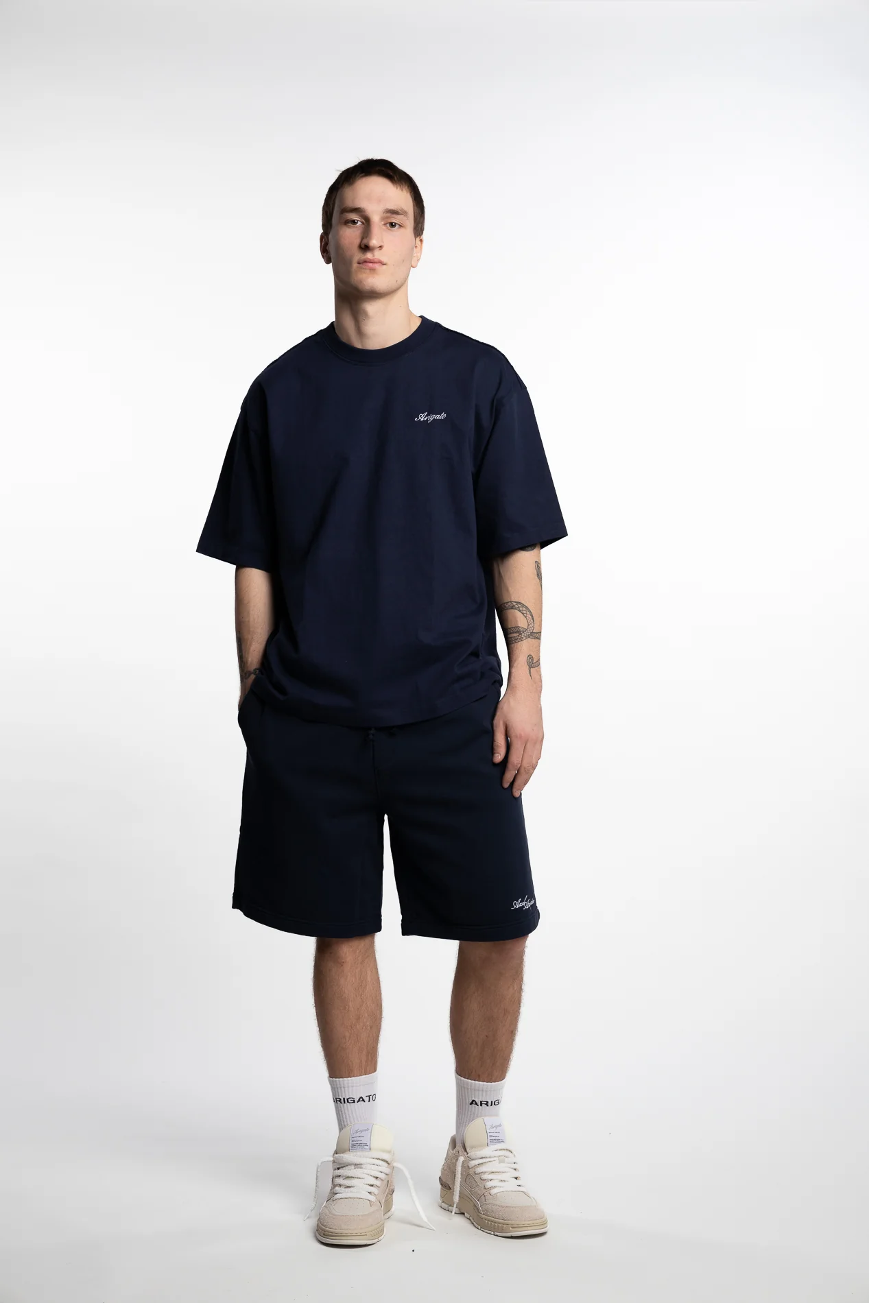 Base Sweat Shorts Navy - Image 5