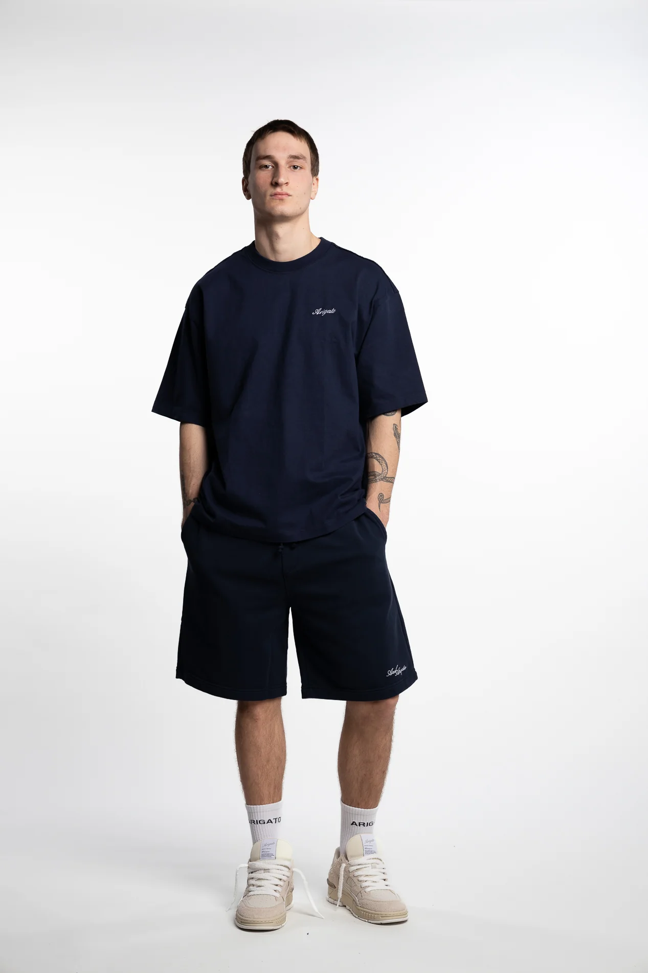 Base Sweat Shorts Navy - Image 6