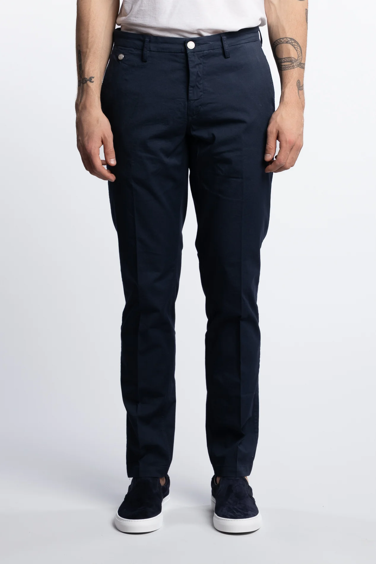 Benni Regular Fit Chinos Ultra Light Denim Blue - Image 2