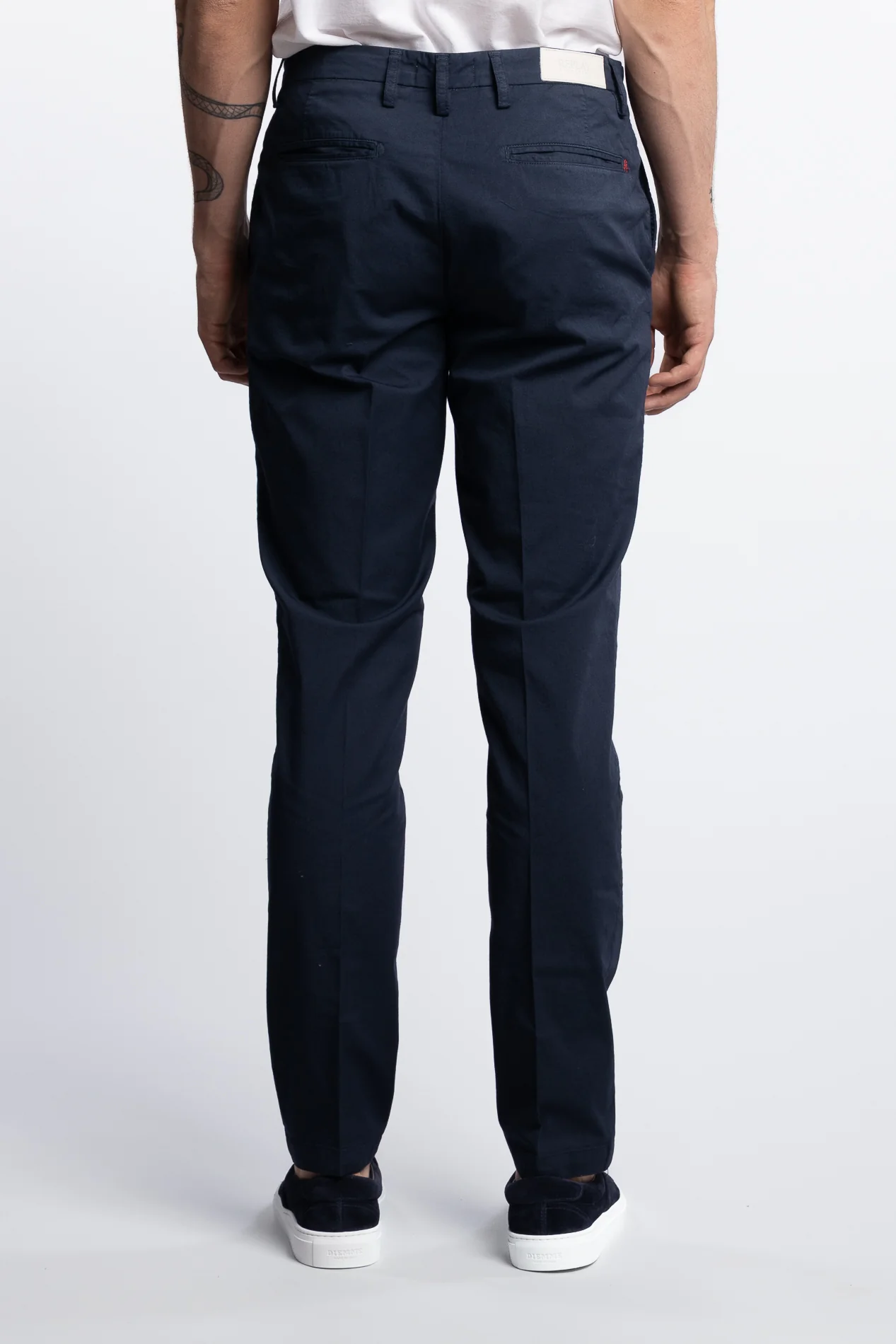 Benni Regular Fit Chinos Ultra Light Denim Blue - Image 4