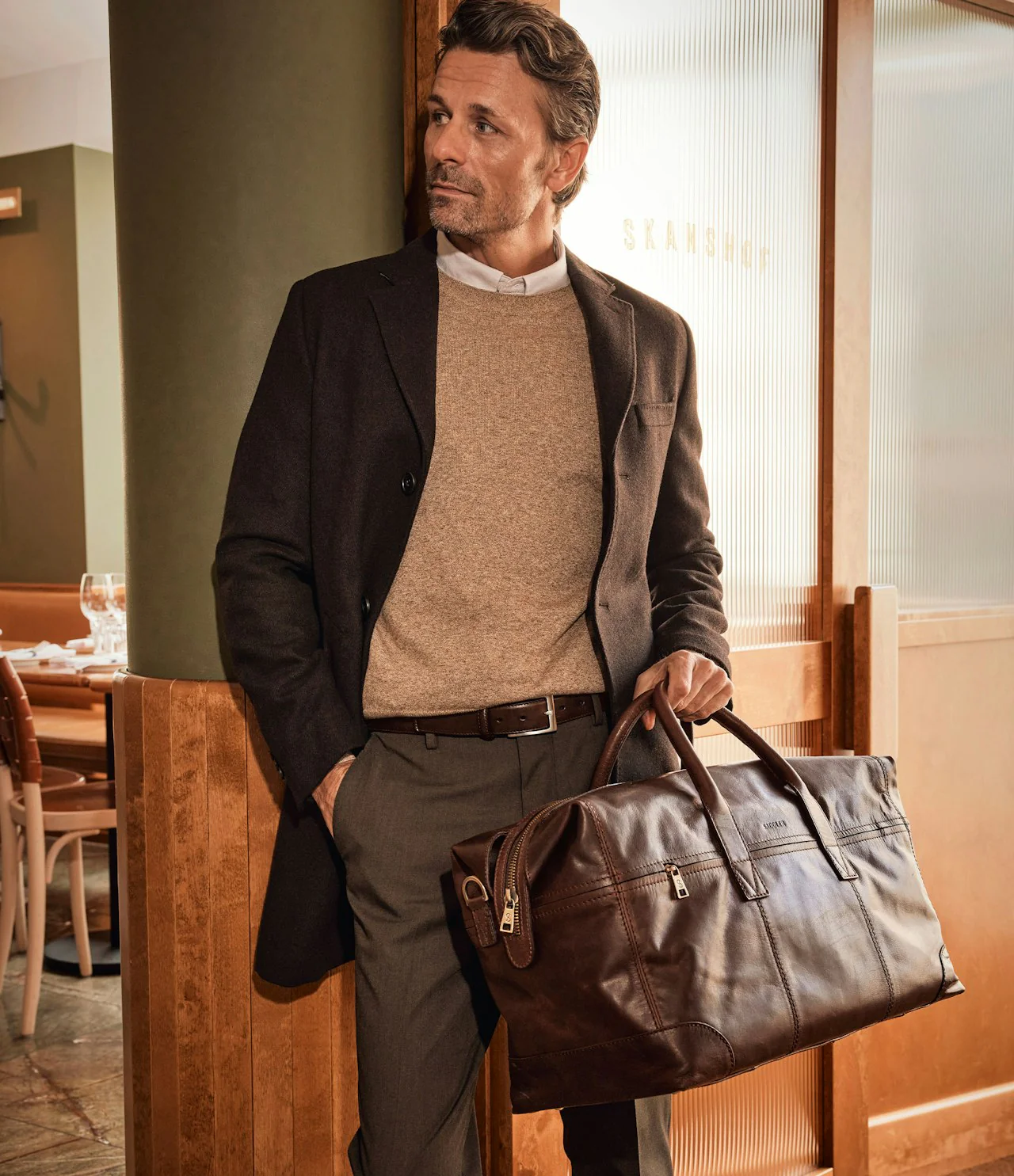 Metz Weekend Bag Dark Brown - Image 4