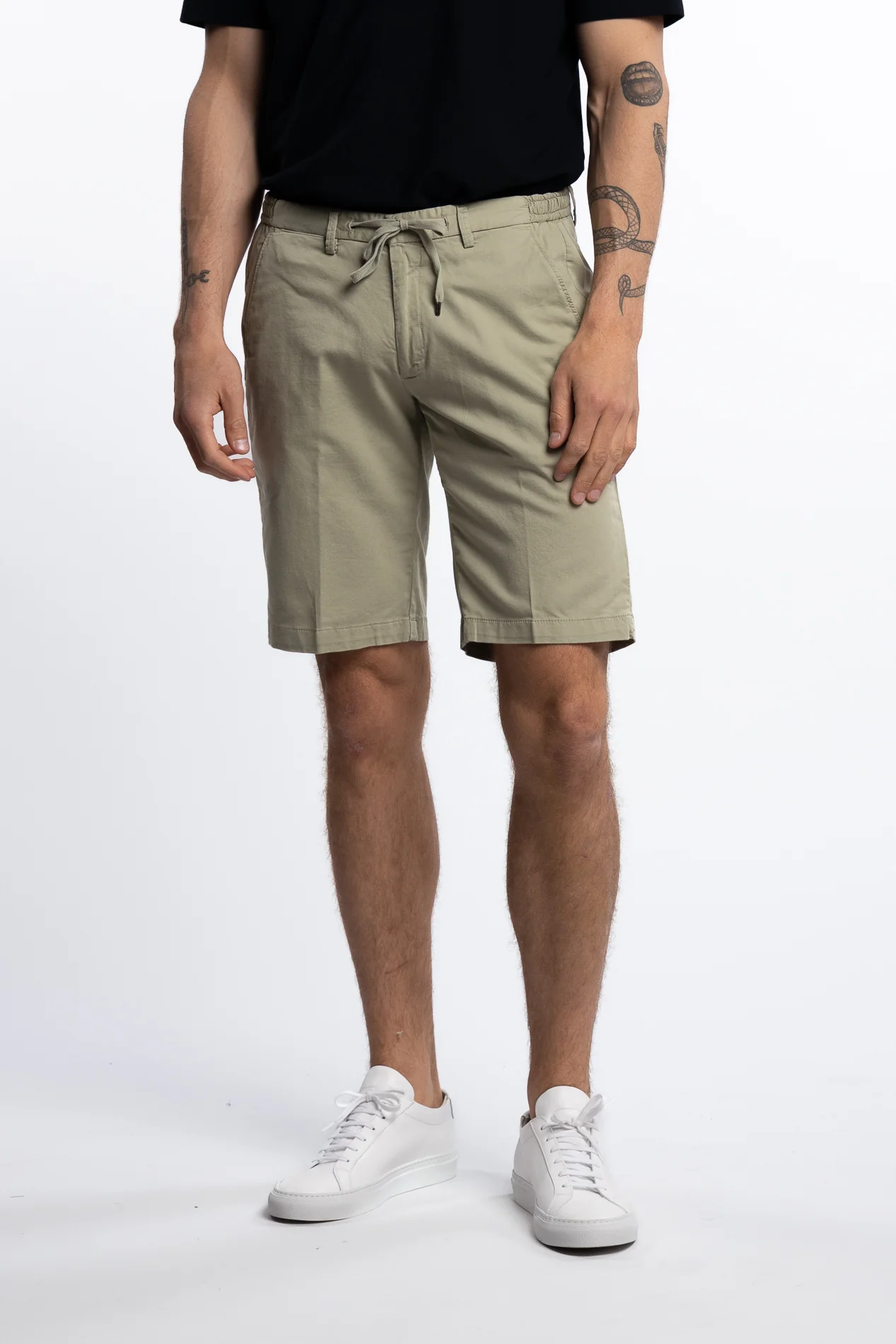 Cotton/Elastan Shorts Light Green