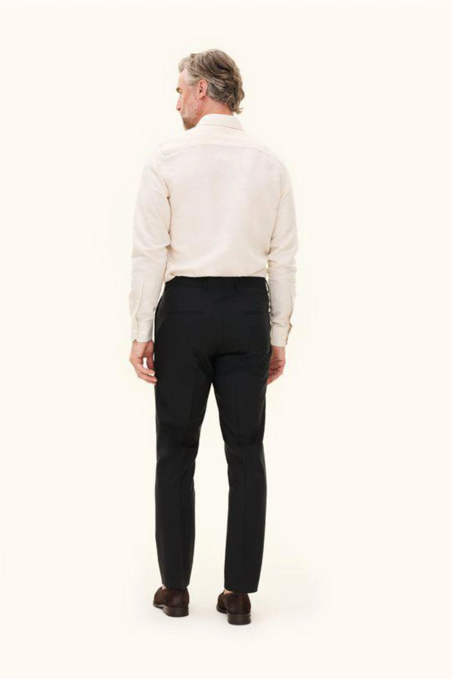 Dandy Regular Fit Wool Trousers Black - Image 4