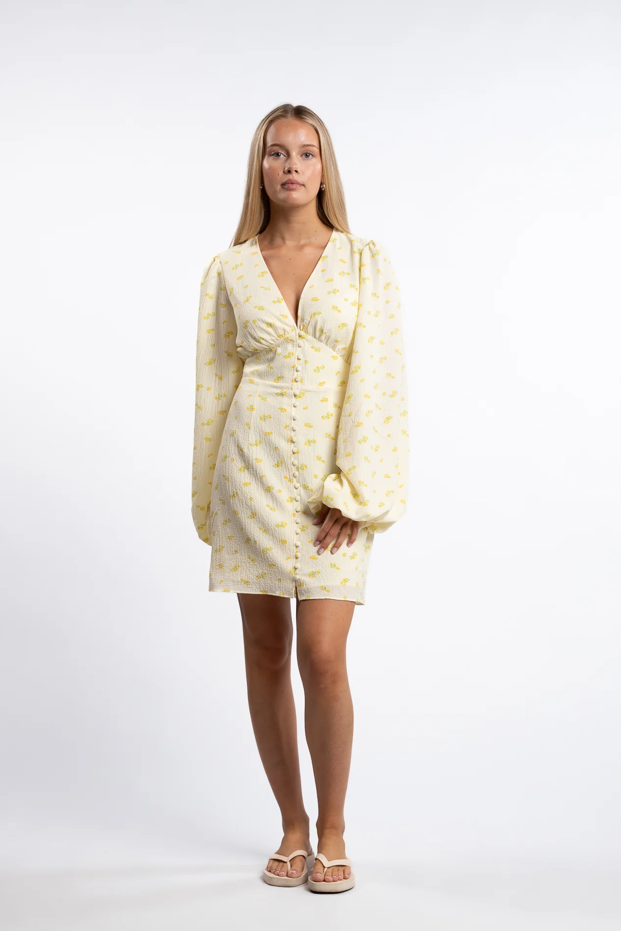 Florence dress Pastel Yellow - Image 2