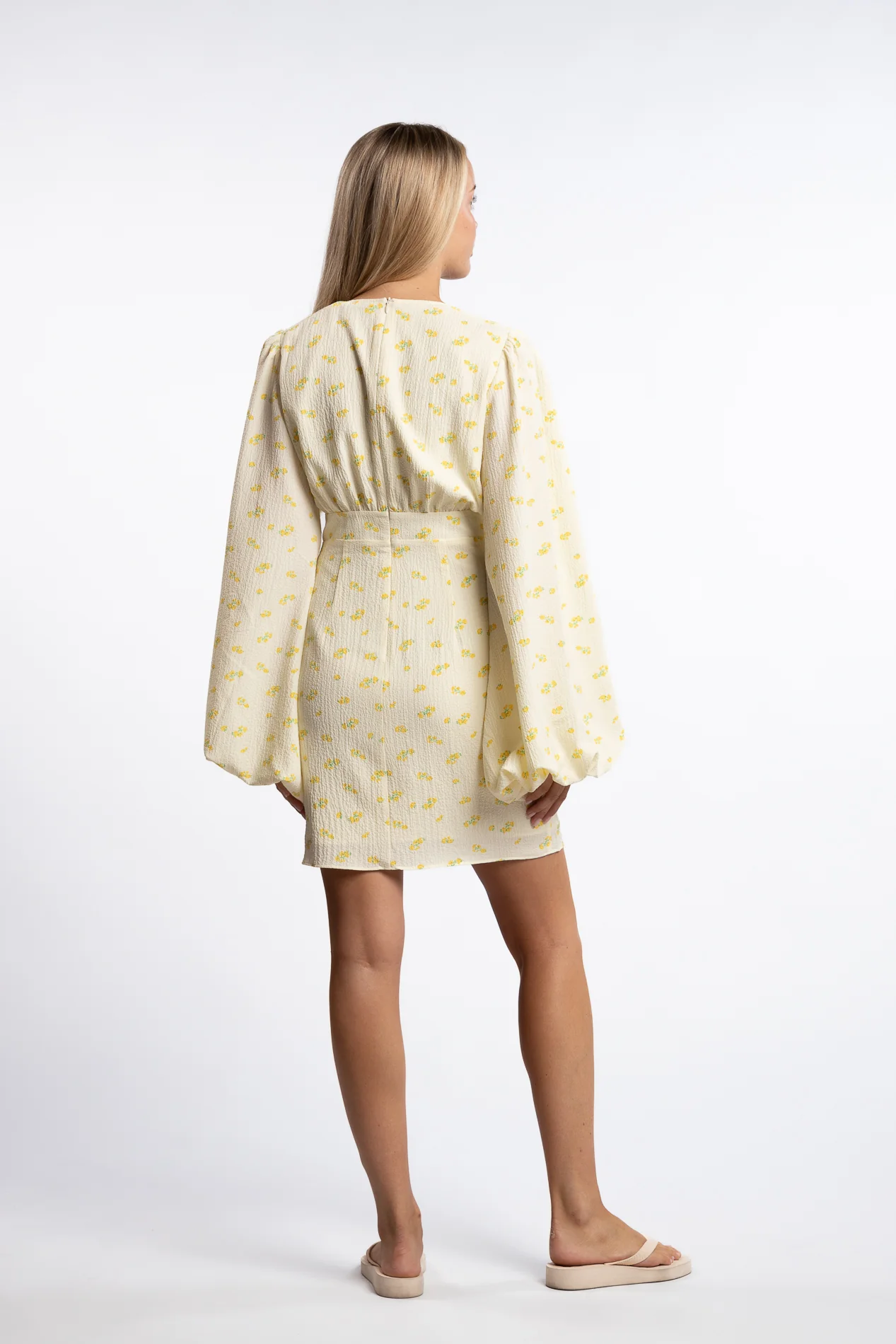 Florence dress Pastel Yellow - Image 5