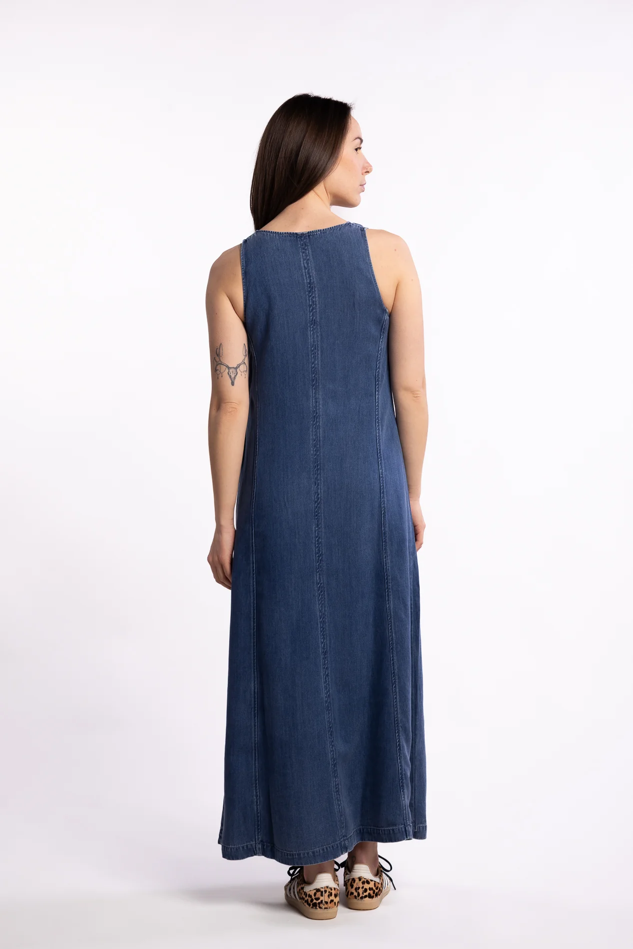 Saskylar Dress 15645 - Medium Denim Blue - Image 5