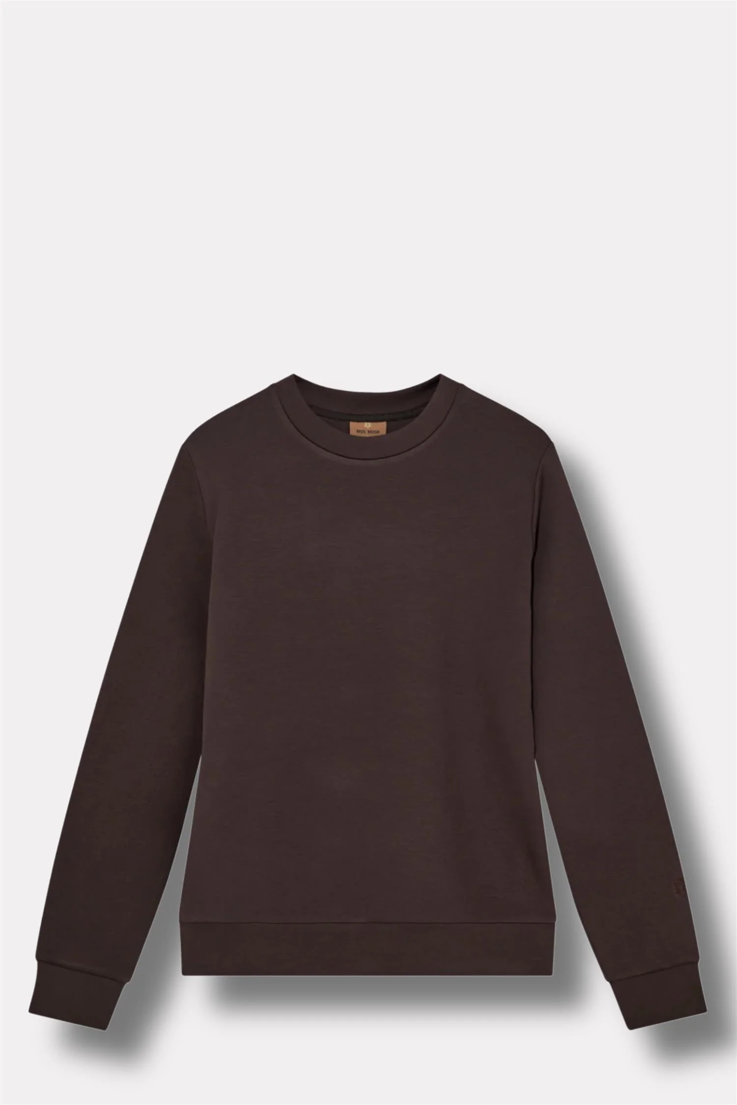 Abel Crew Neck Sweat Chocolate Brown