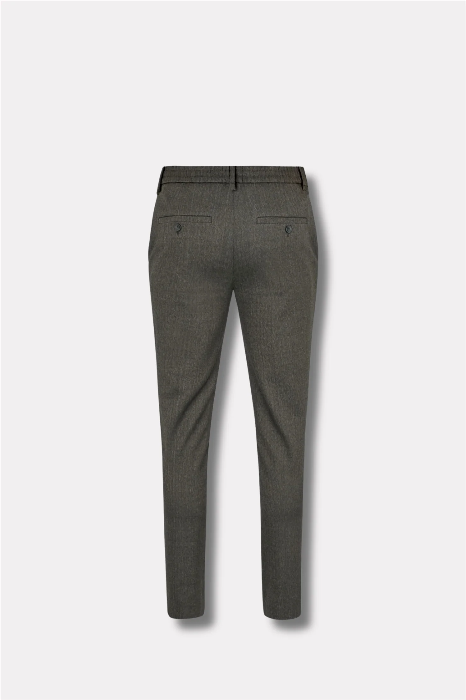 AlvinPL 090 Herringbone Trousers Black Oak - Image 2
