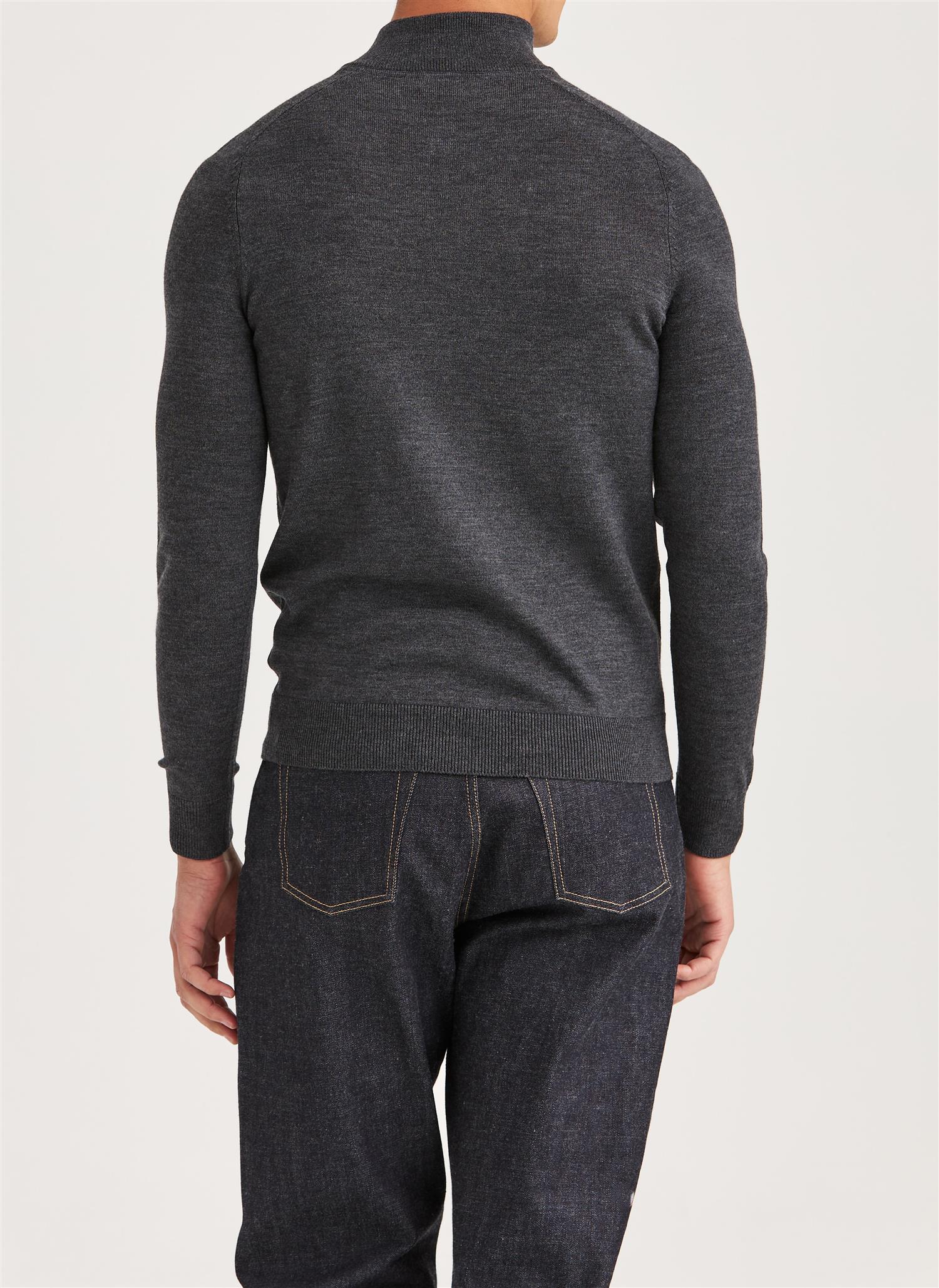 Merino John Zip Grey - Image 2