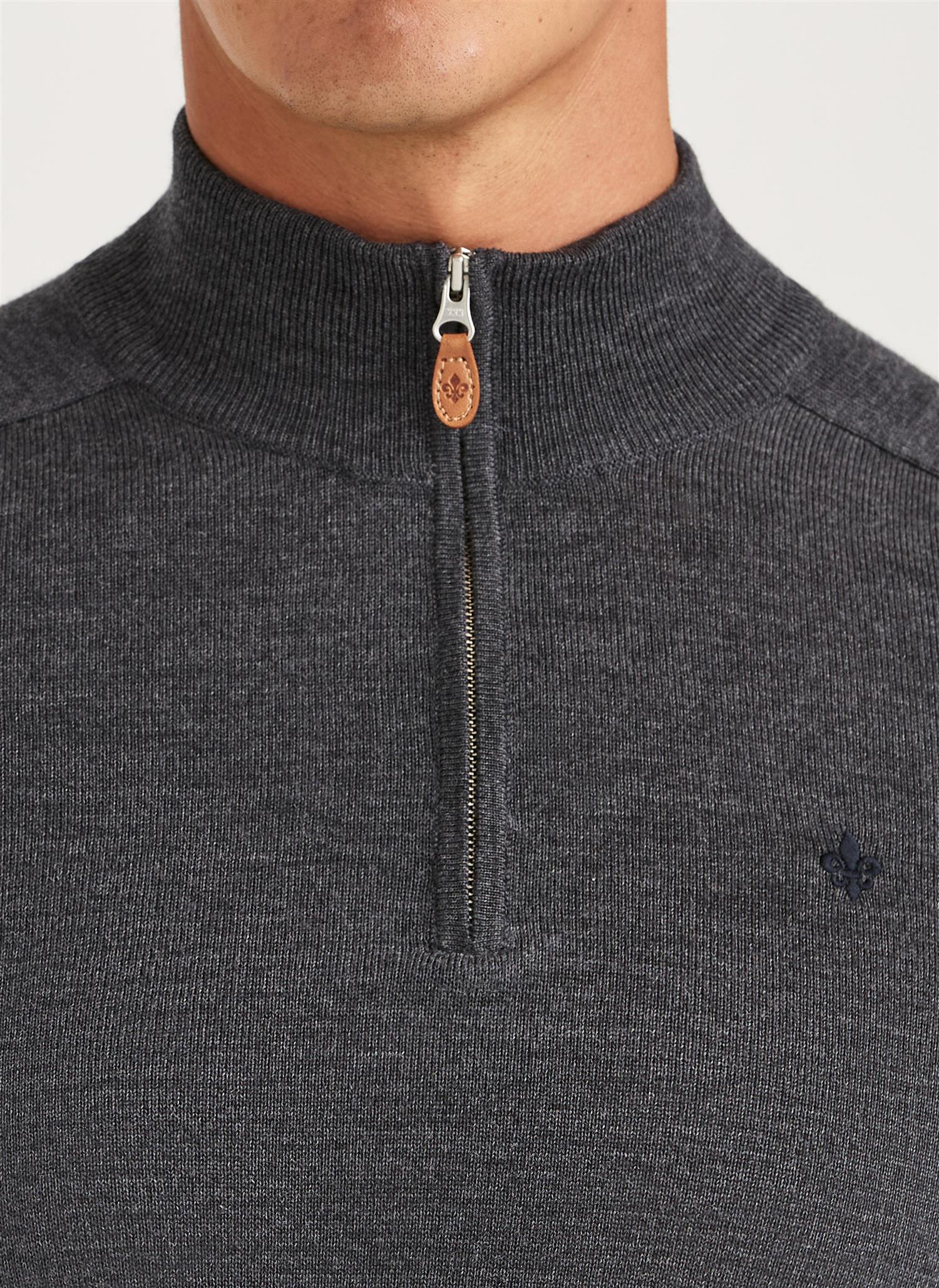 Merino John Zip Grey - Image 3