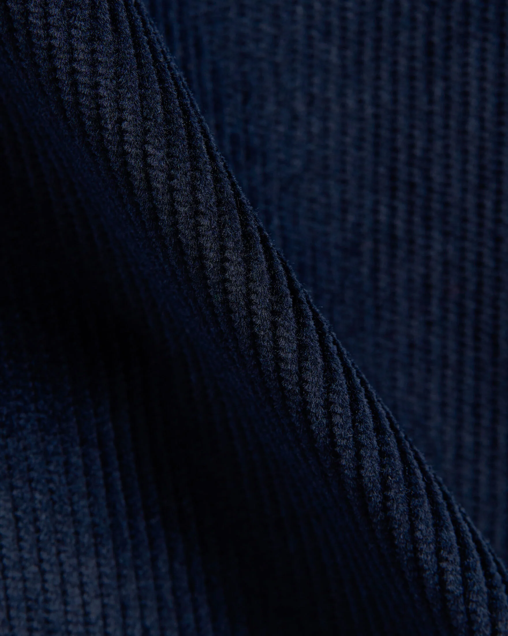 Velvet Overshirt Navy - Image 3