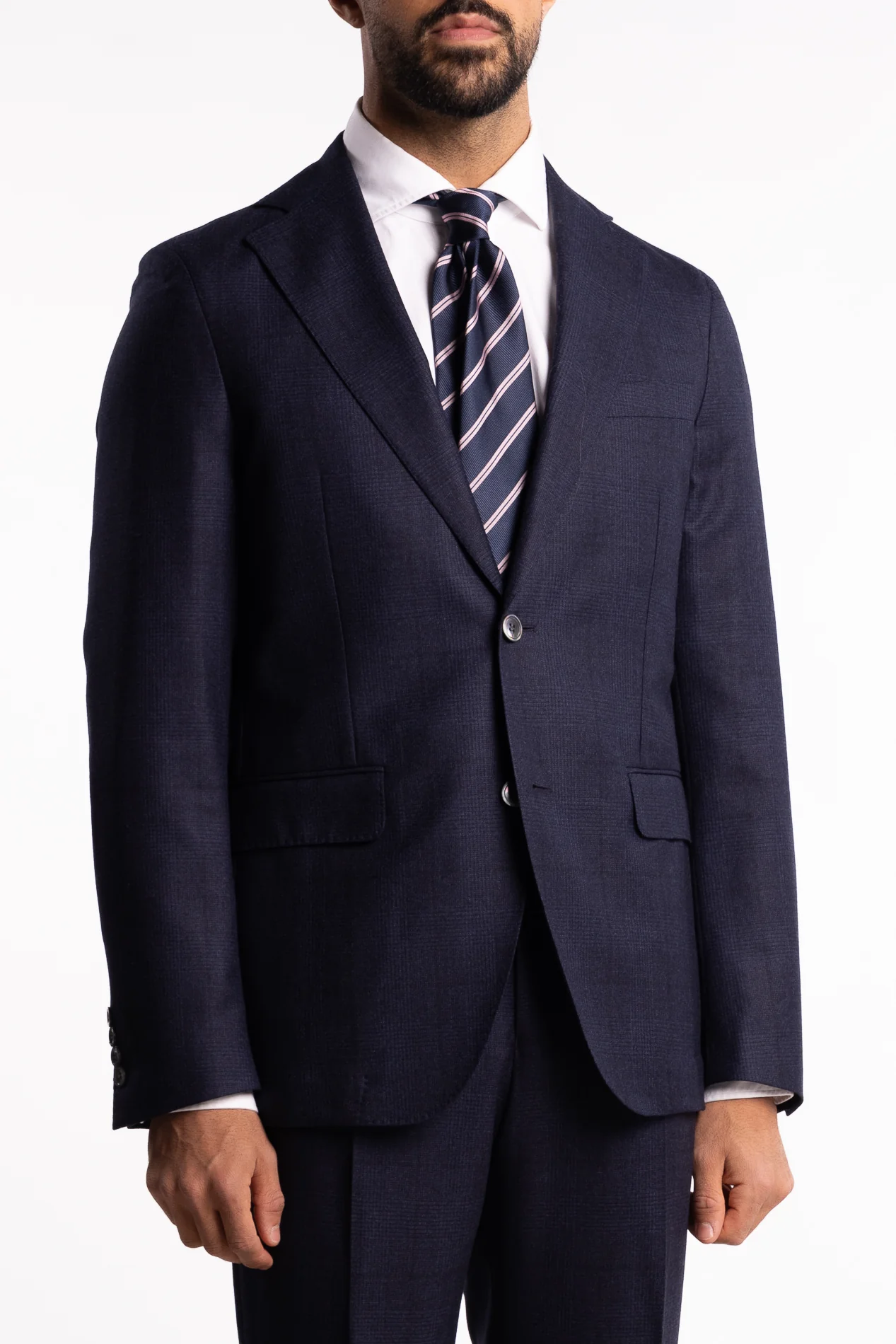 New Sienna Slim Fit Flannel Blazer Navy Check