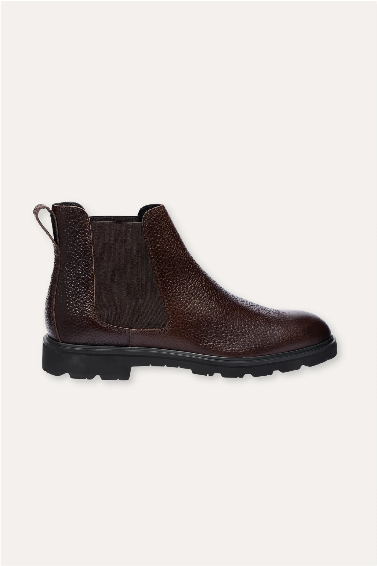 Thunder Chelsea Boot Dark Brown Structured