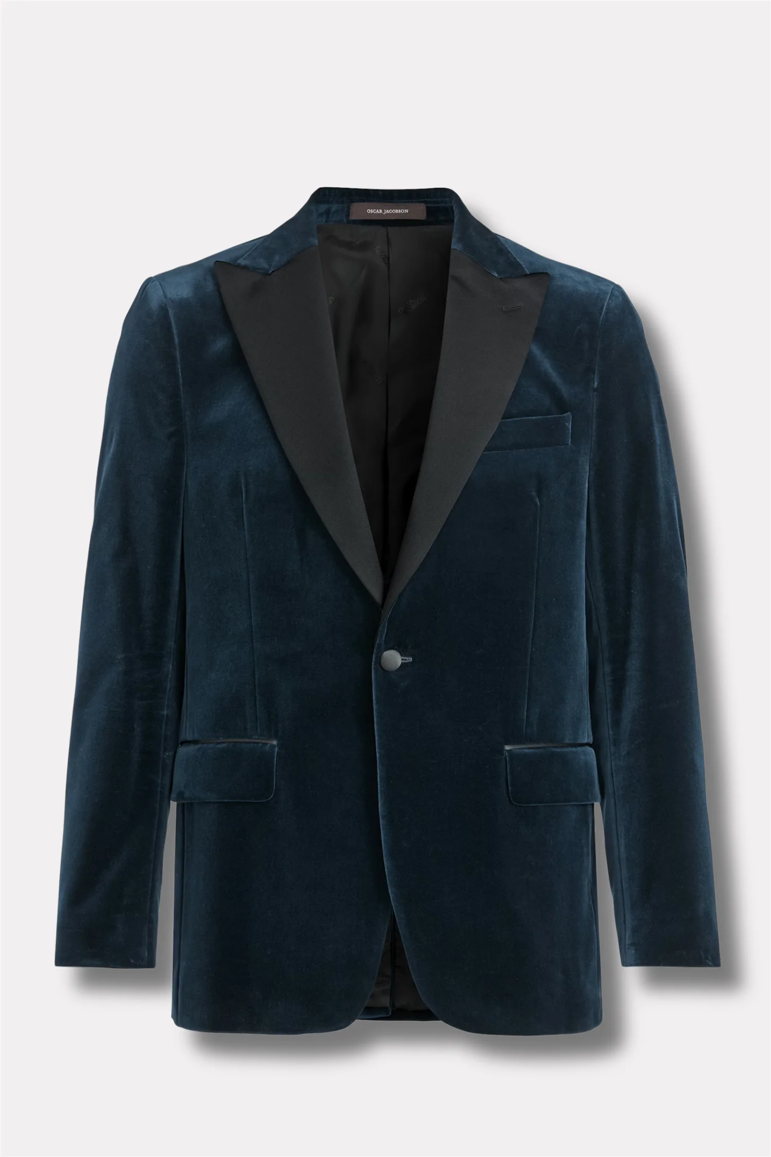 Frampton Velvet Blazer Light Navy