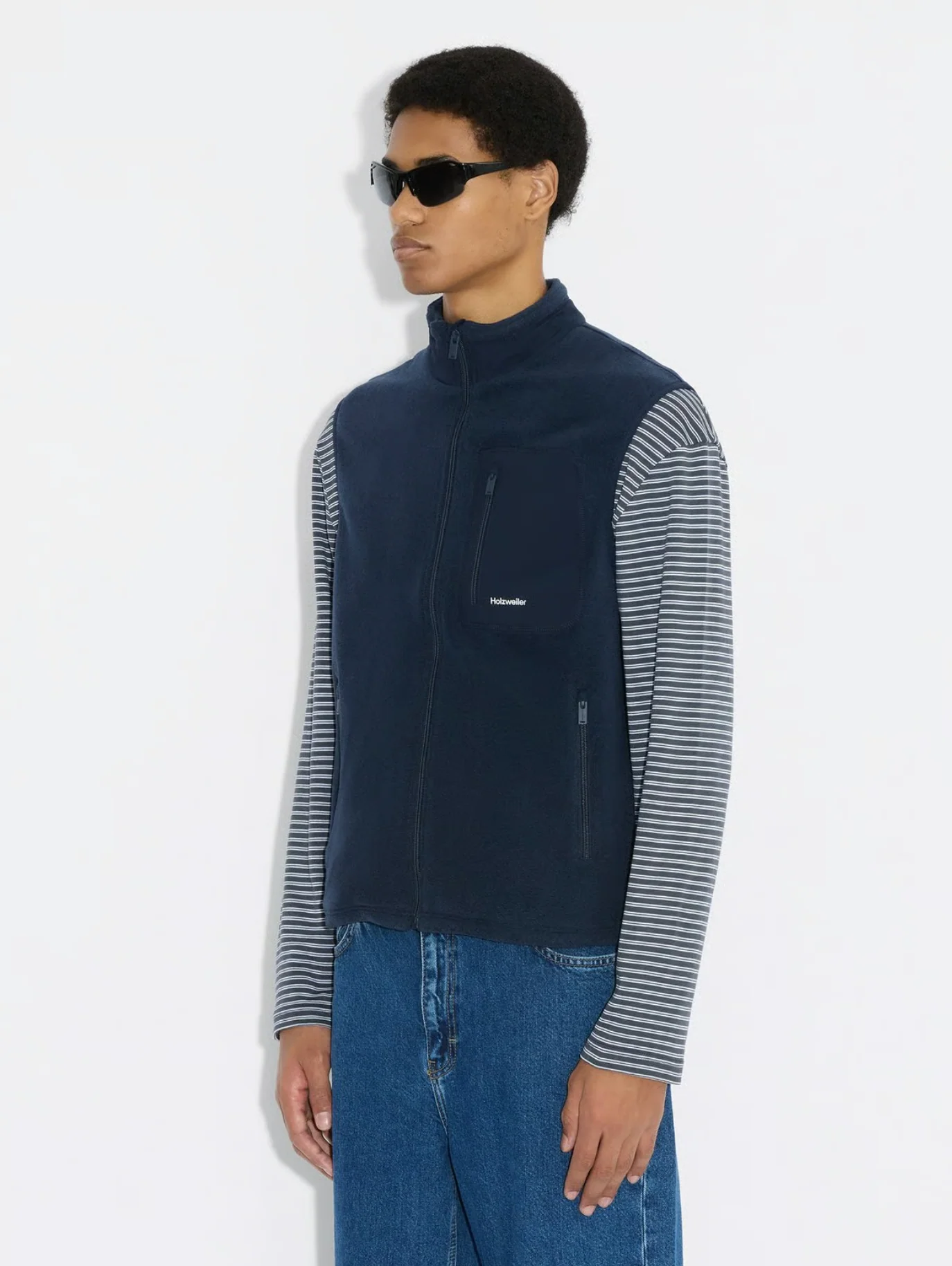 Dovre Fleece Vest Dk. Navy - Image 2