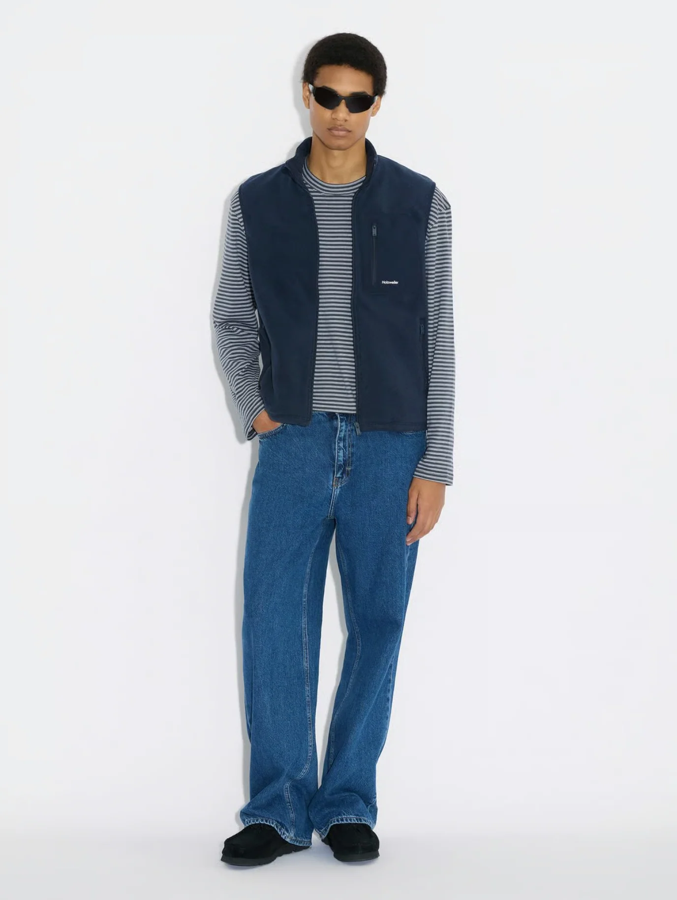 Dovre Fleece Vest Dk. Navy - Image 4