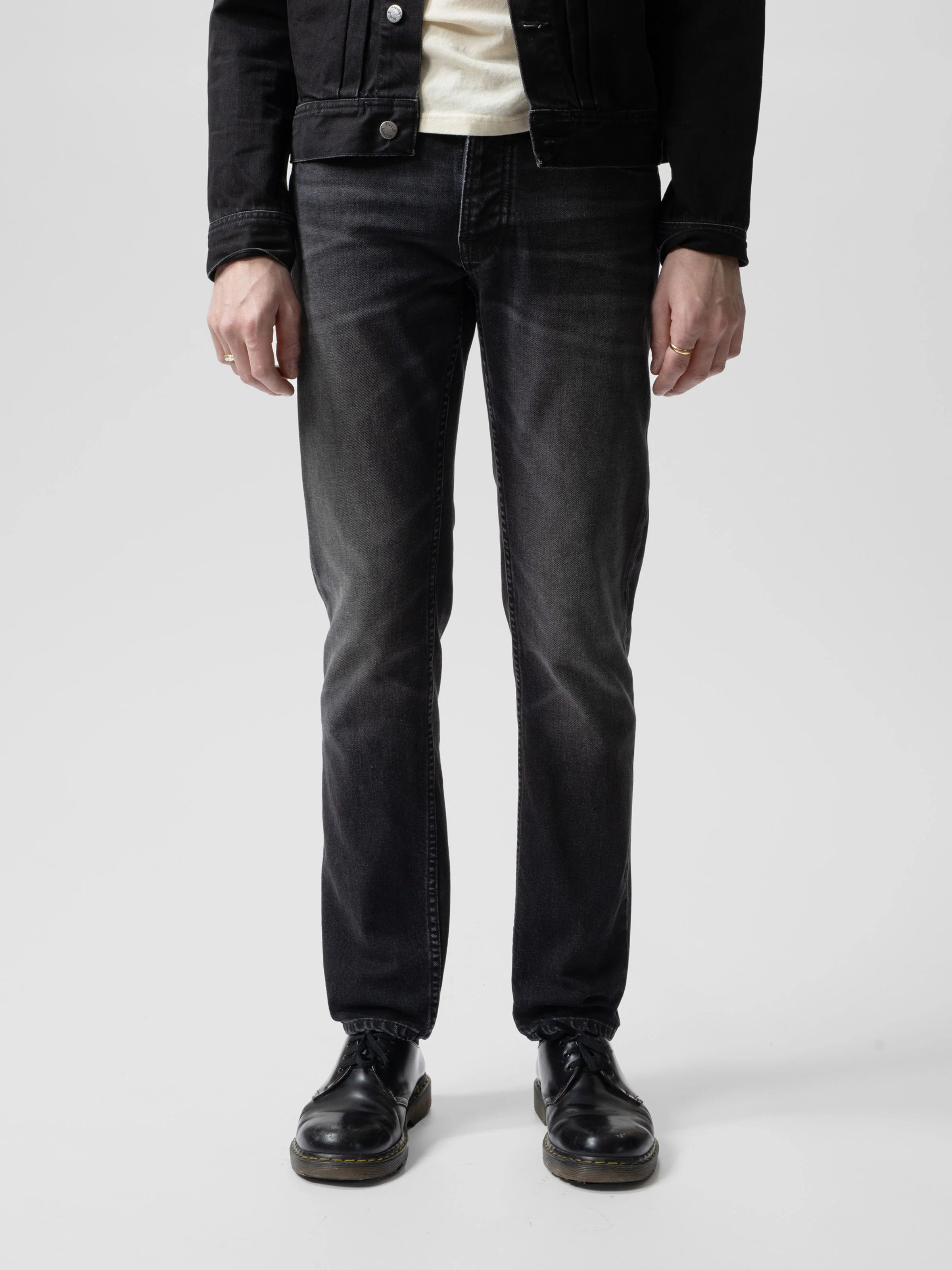 Solid Ollie Slim Fit Jeans Black Force - Image 3