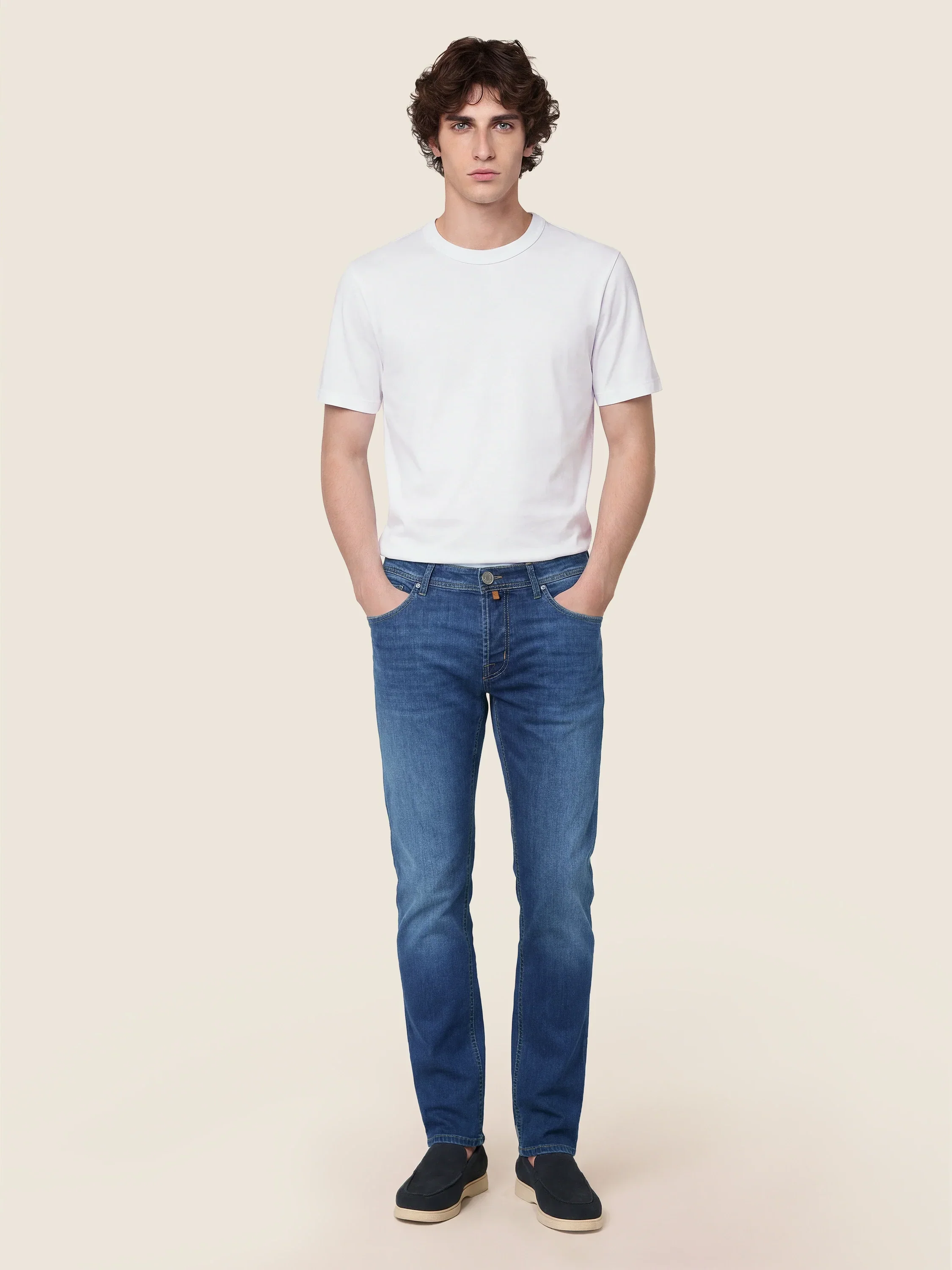 Nick Slim Fit Jeans Medium Blue - Image 2