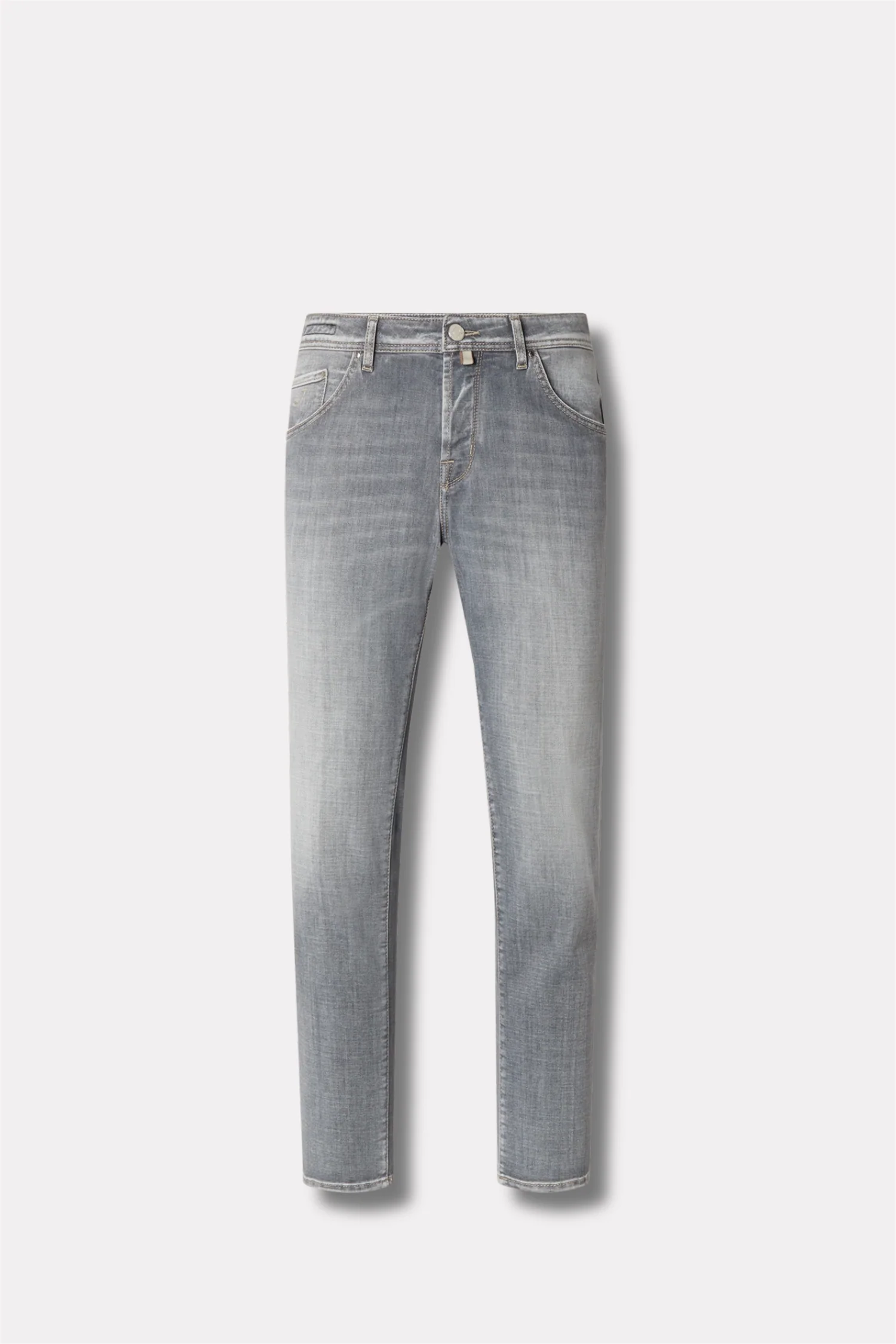 Scott Cropped Carrot Shape Stretch Jeans Light Black