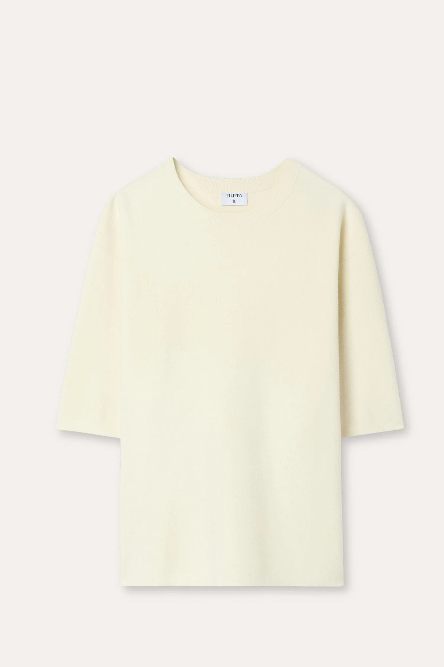 Milano Knit T-shirt Calico White