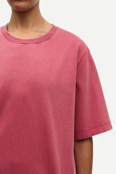 Saaby T-shirt 1175 Tomato Red Pigment - Image 3