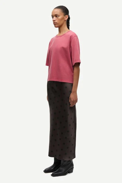 Saaby T-shirt 1175 Tomato Red Pigment - Image 5
