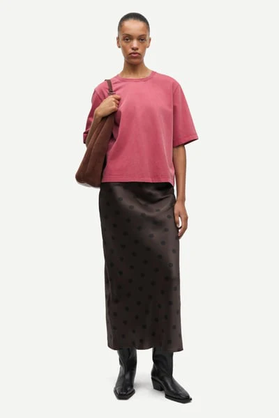 Saaby T-shirt 1175 Tomato Red Pigment - Image 6