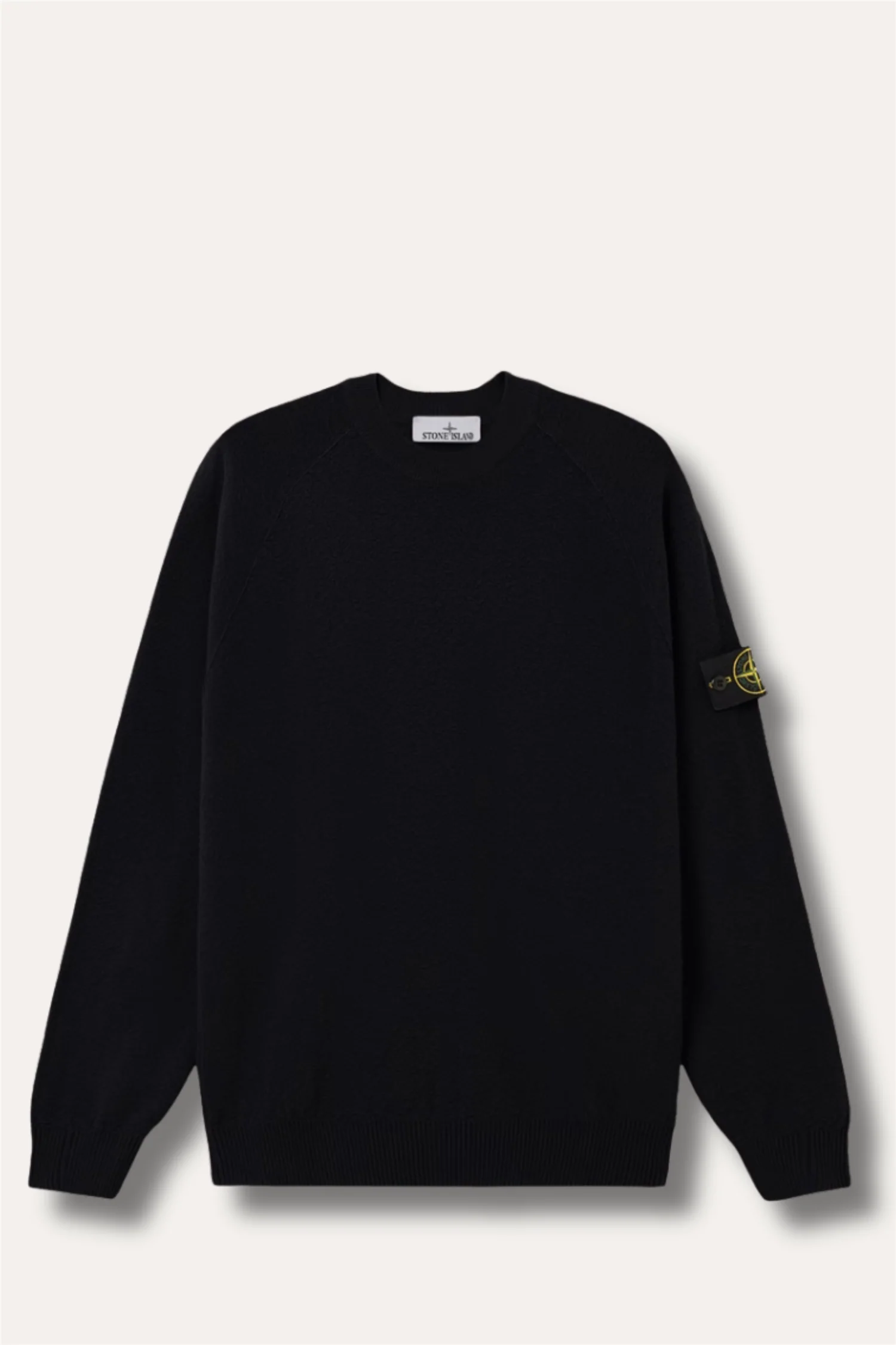 Loose-Fit Crewneck Jumper With Raglan Sleeves Navy