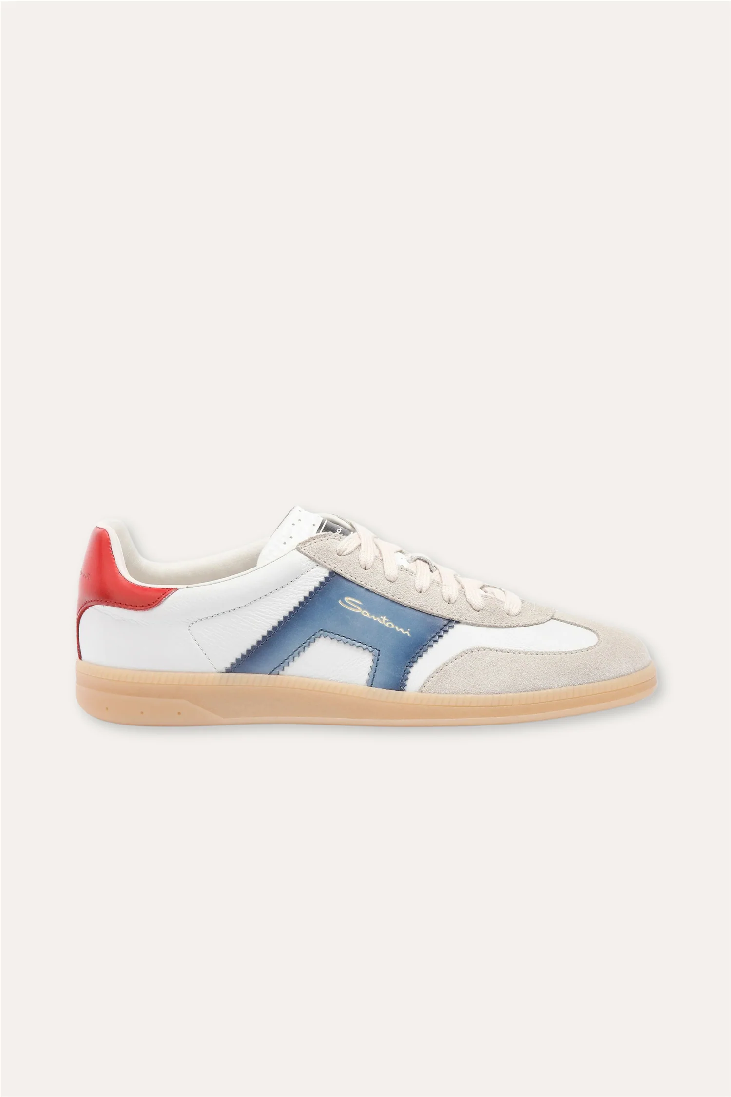 DBS Olympic Leather Sneaker Red/Blue/Beige