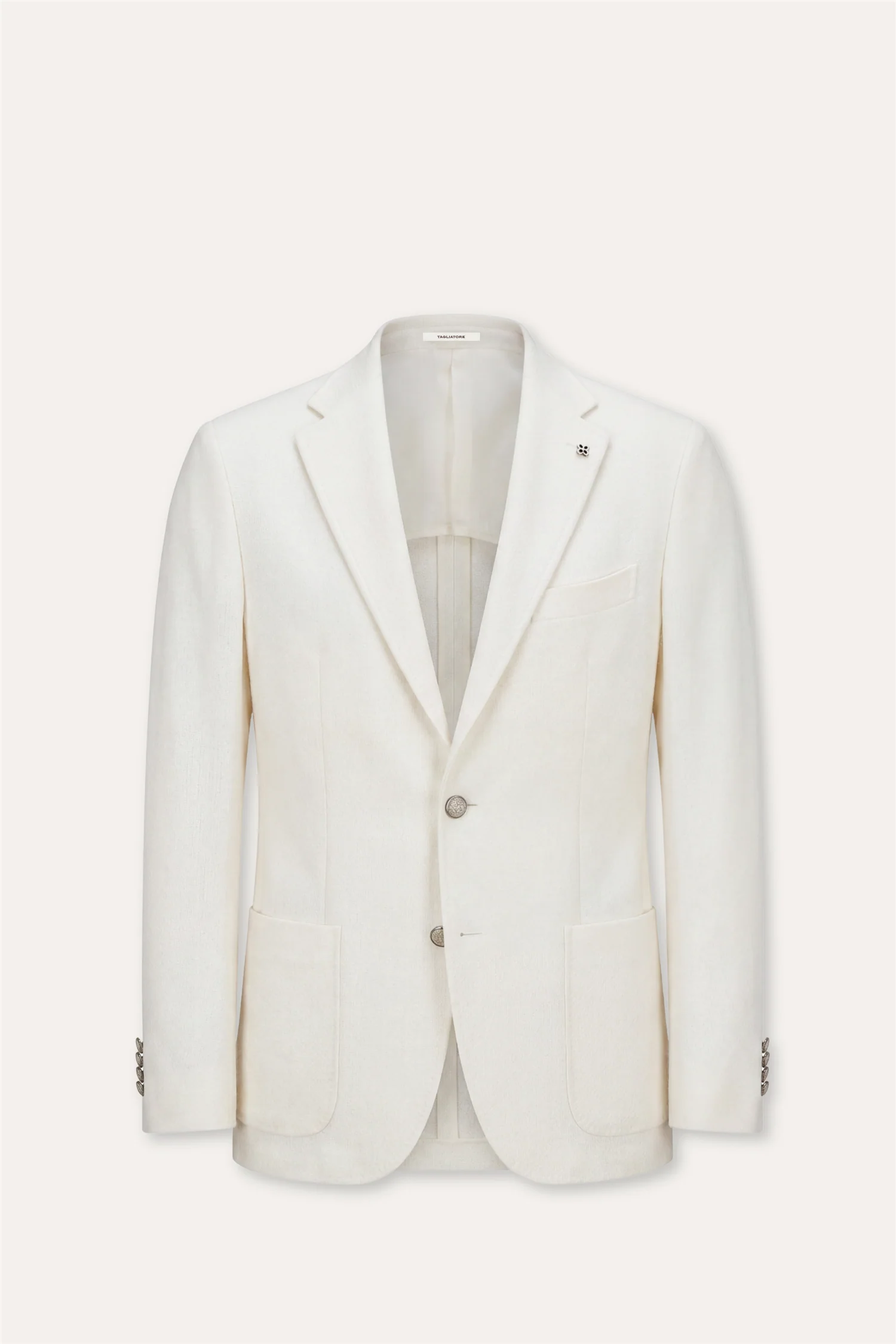 Cotton Slim Fit Blazer White
