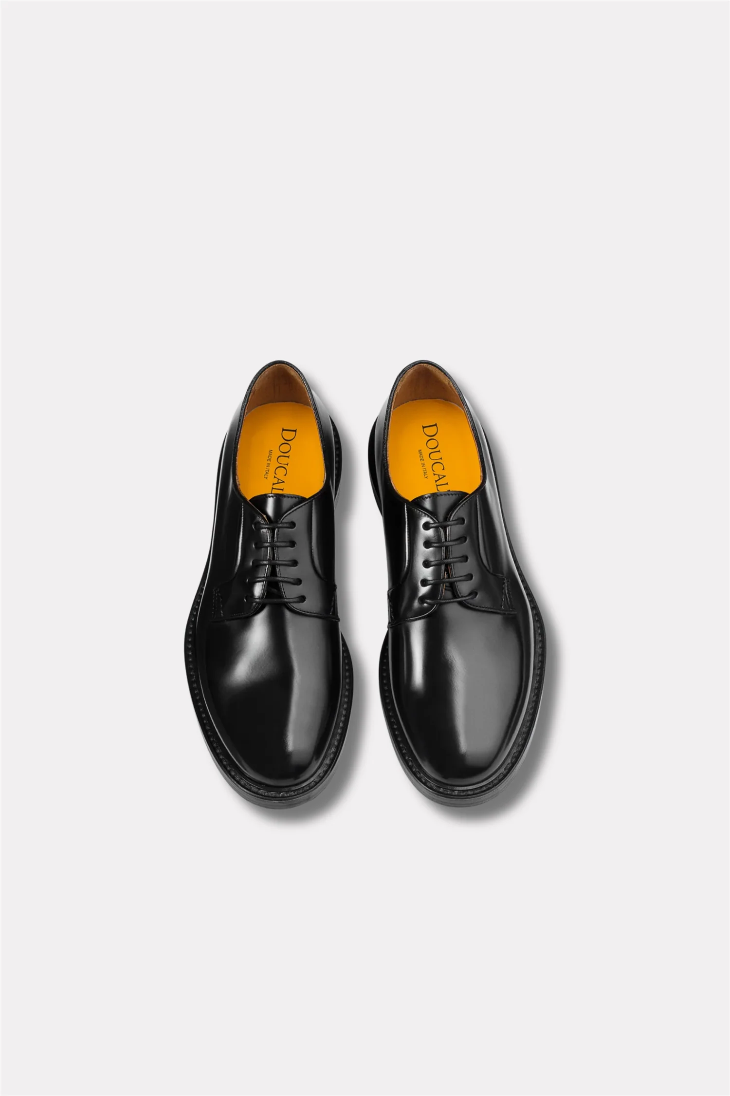 Black Leather Derby Lace-Up - Image 3