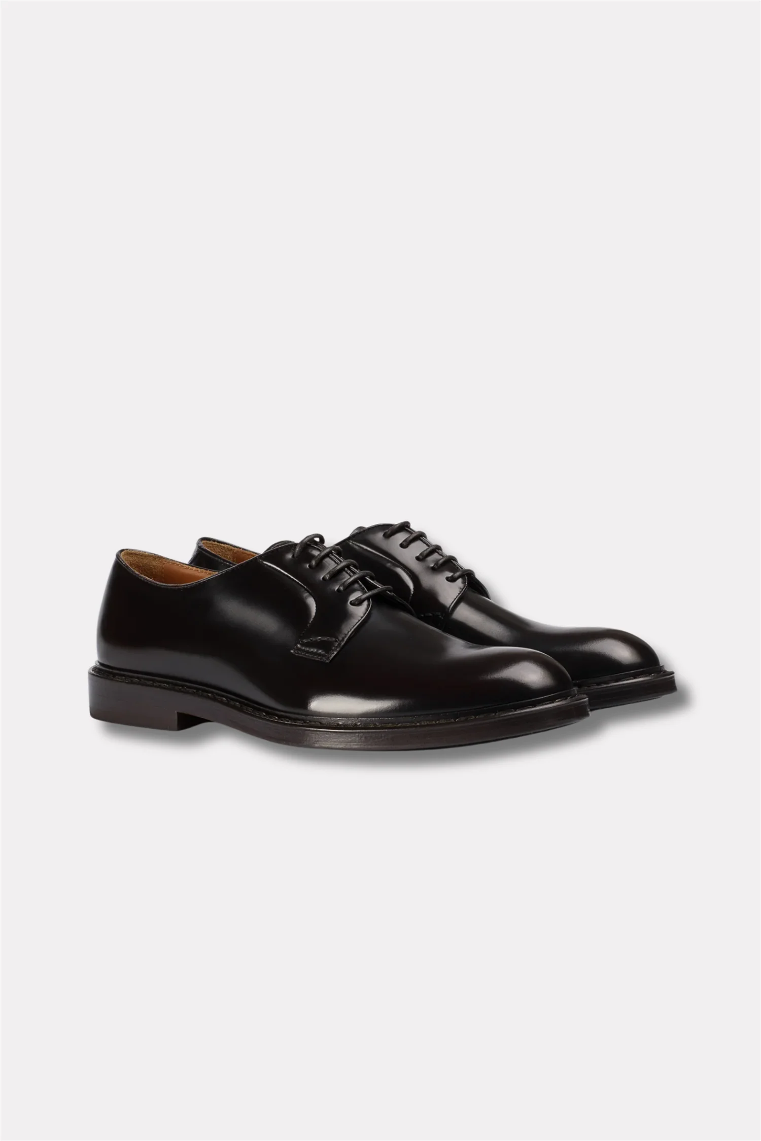 Brown Leather Derby Lace-Up - Image 3
