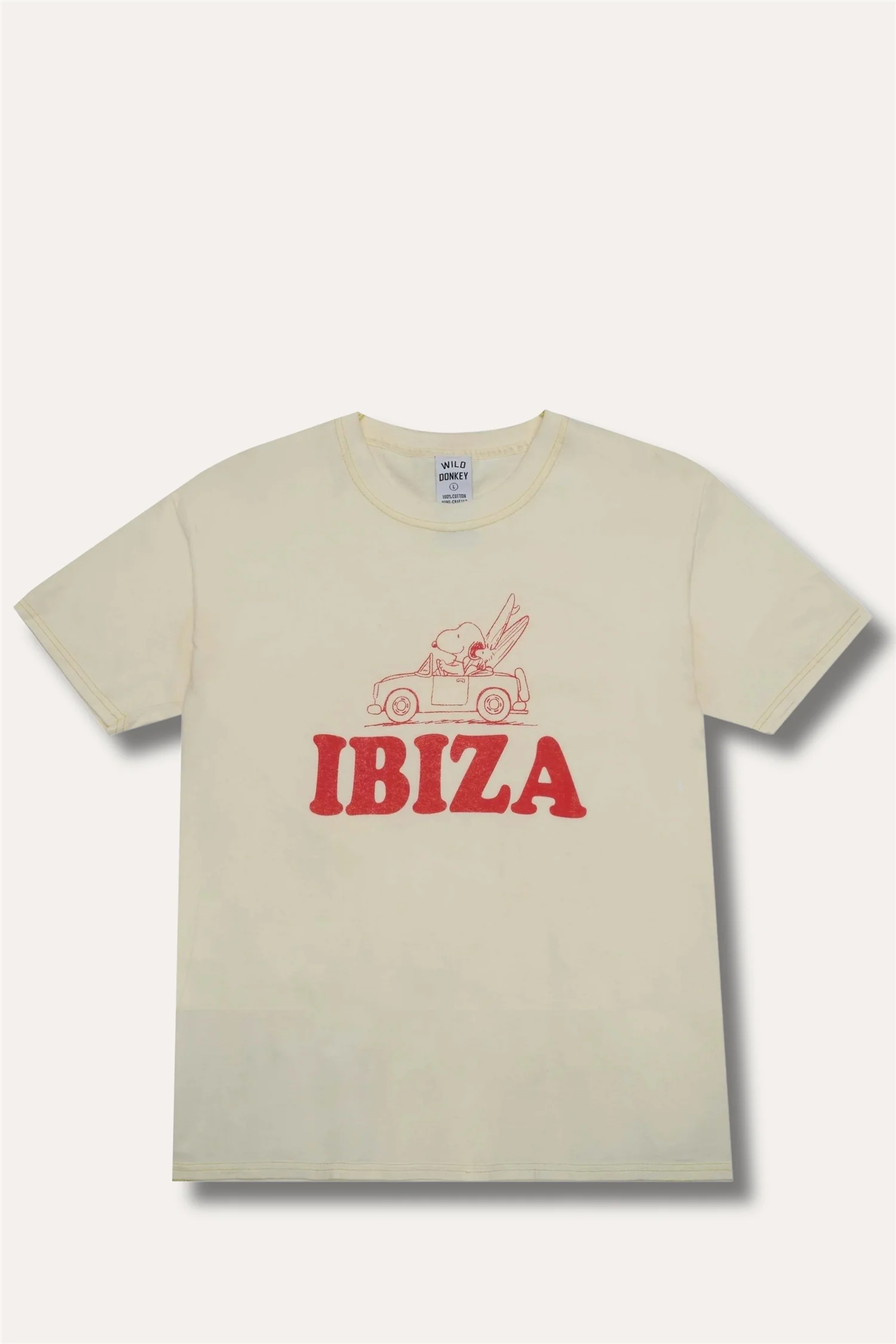 Ibiza T-Shirt Light Dyed Yellow