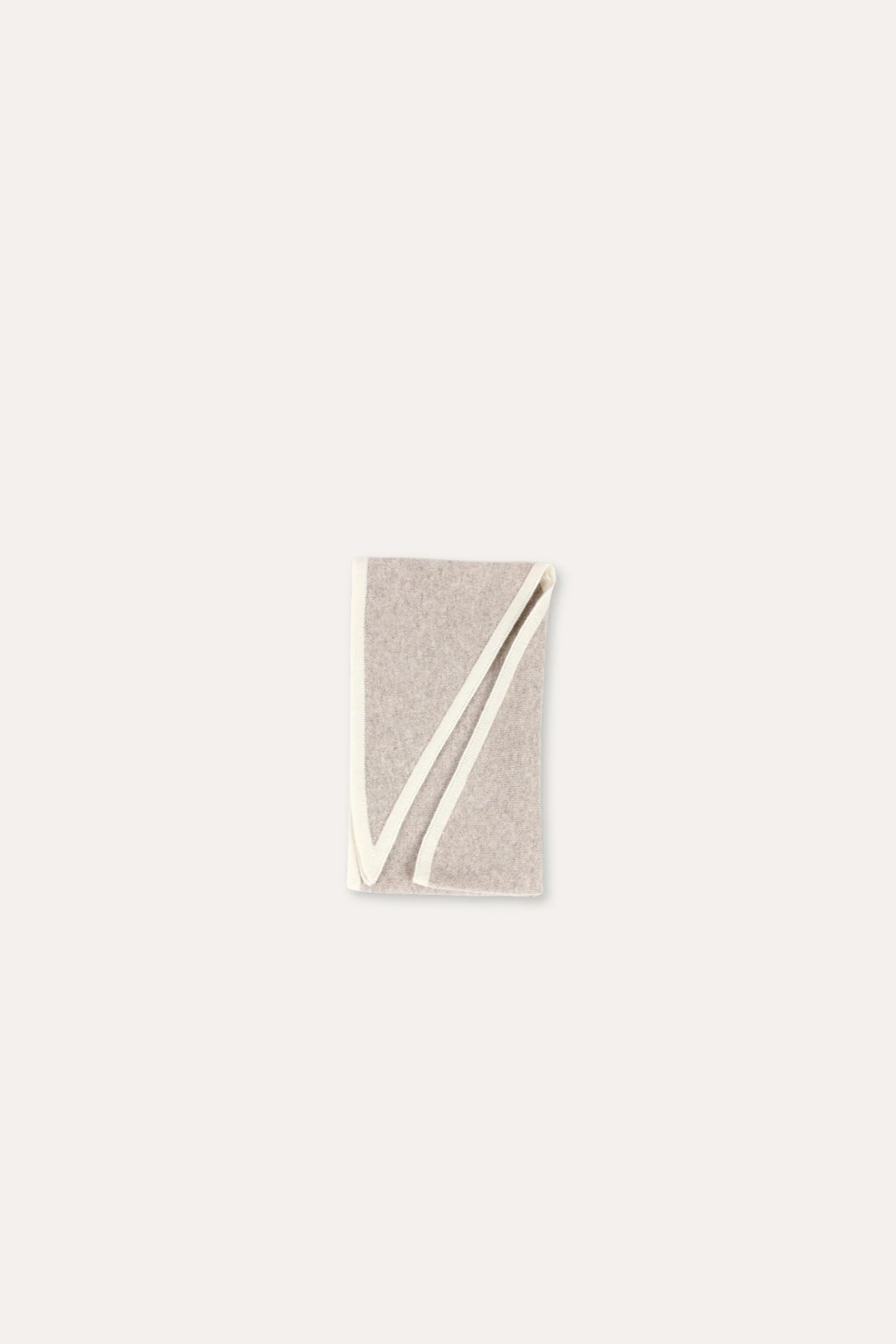 Lara Duo Wool Cashmere Triangle - Sand - Image 2