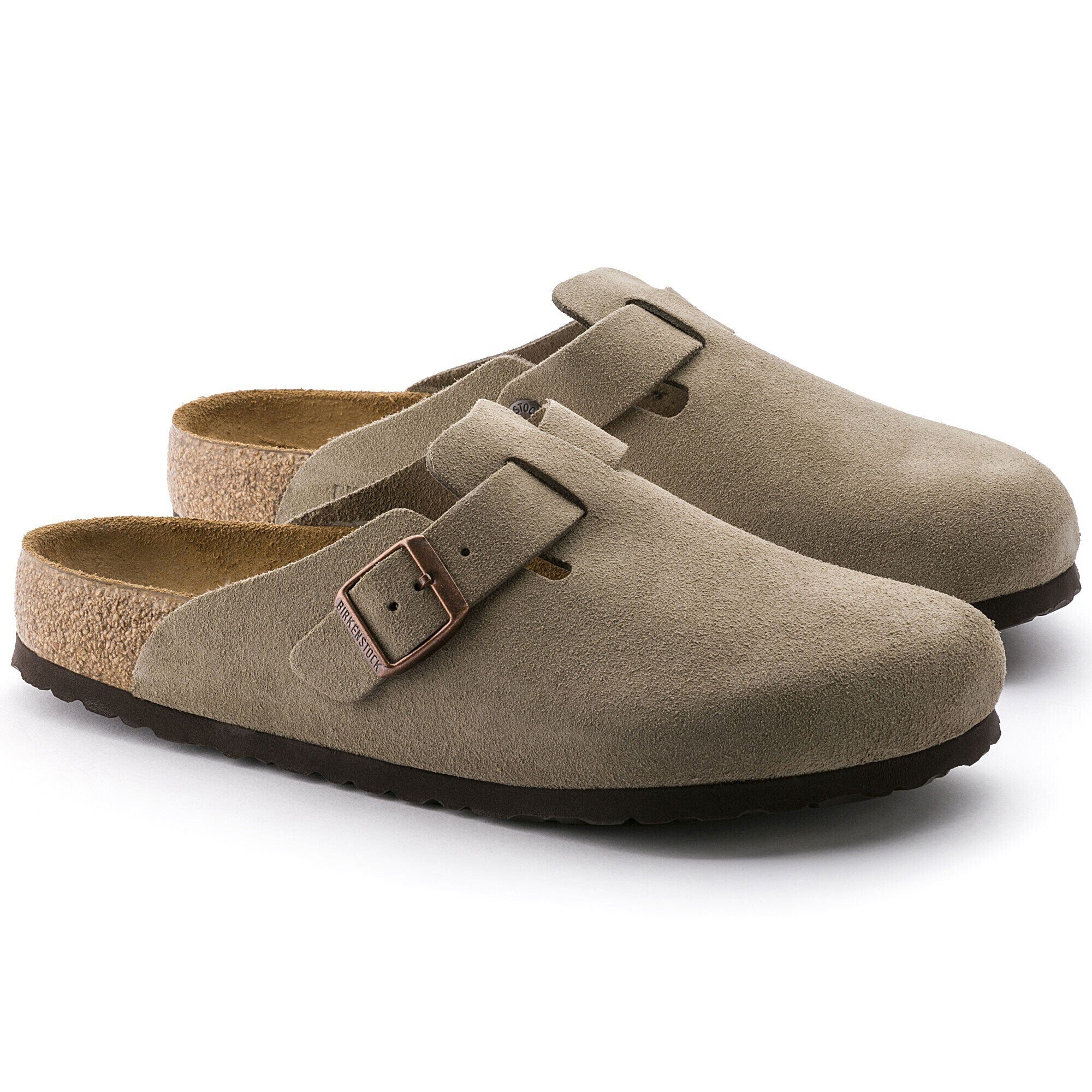 Men's Boston Suede Leather Taupe - Image 7